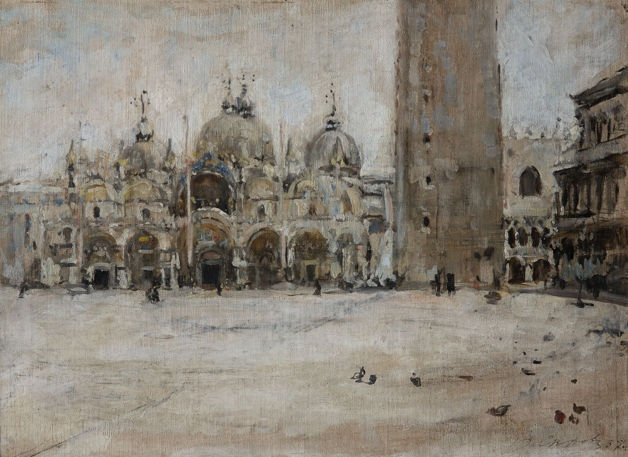 Площадь Св.Марка в Венеции, Valentin Serov, 1887