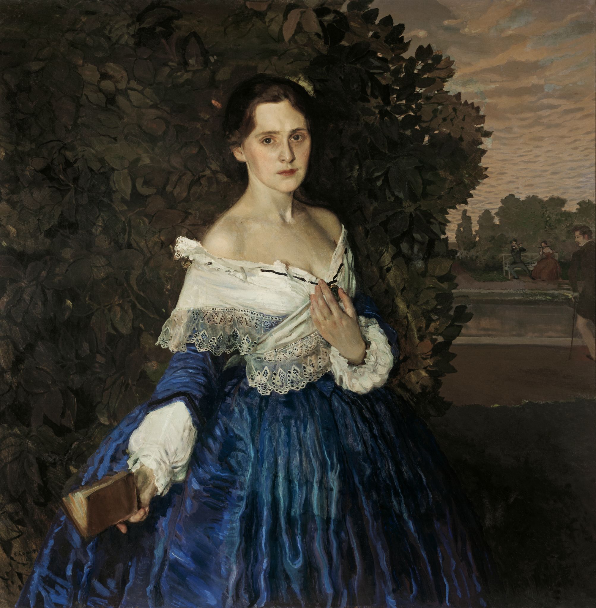 Дама в голубом, Konstantin Somov, 1897-1900