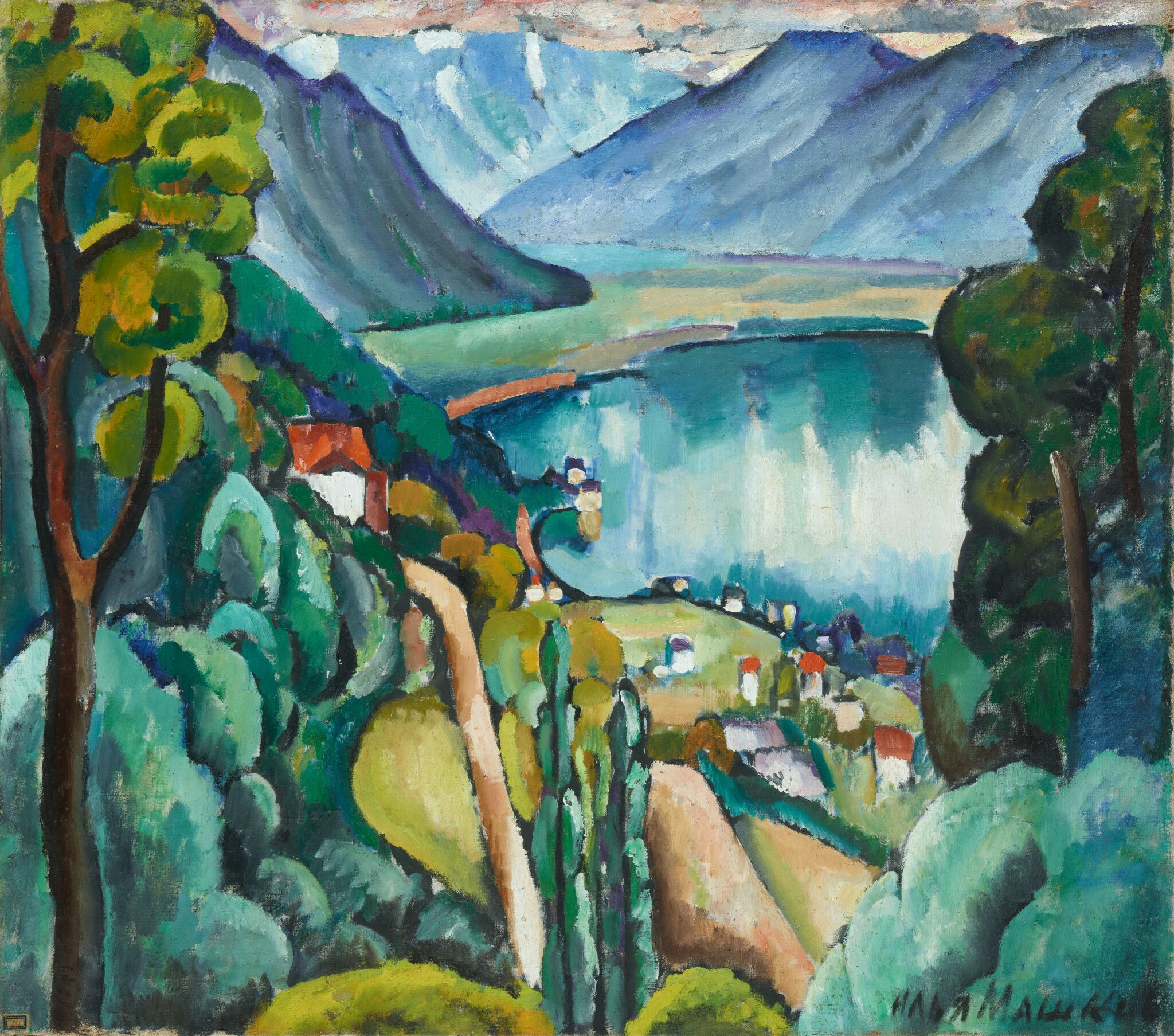 Женевское озеро. Глион, Ilya Mashkov, 1914