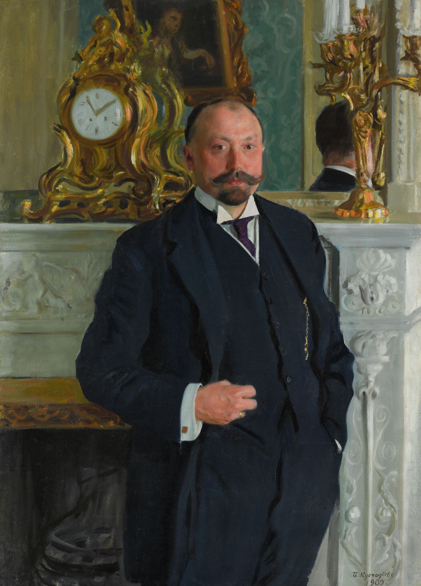 Портрет П.Л. Барка, Boris Kustodiev, 1909