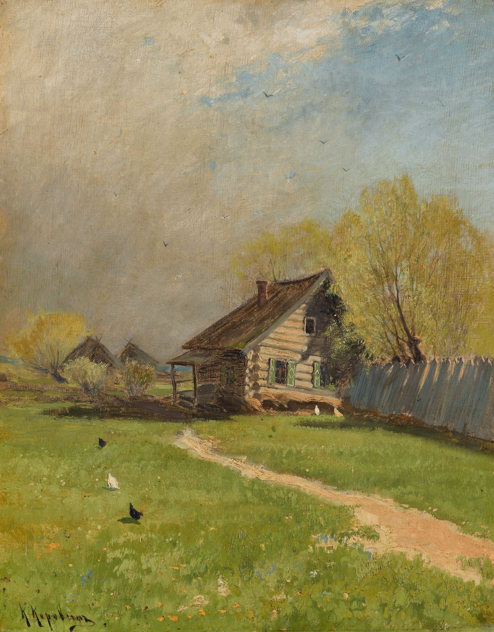 Ранняя весна, Konstantin Korovin, second half of the 1870s