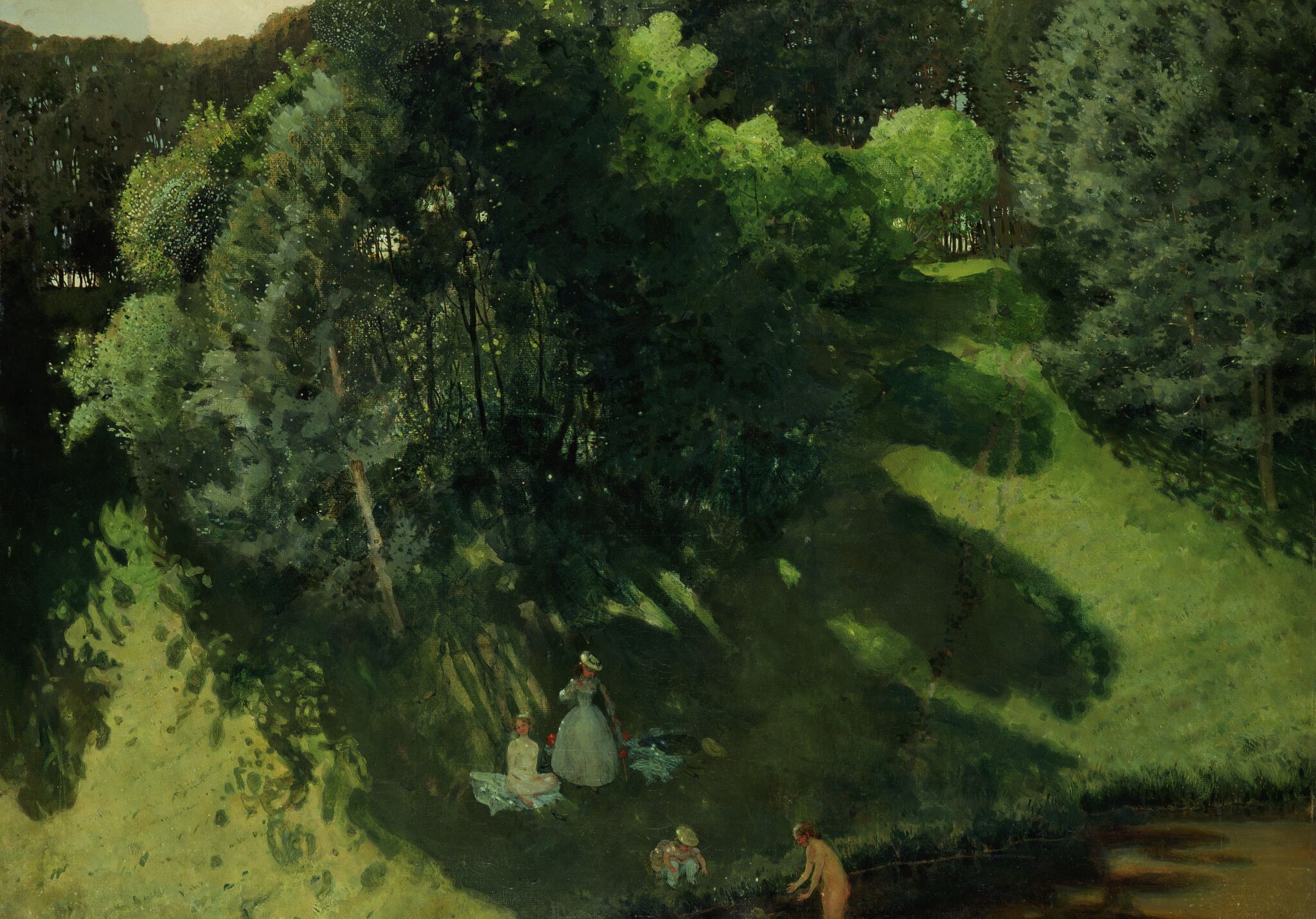 Купальщицы, Konstantin Somov, 1899