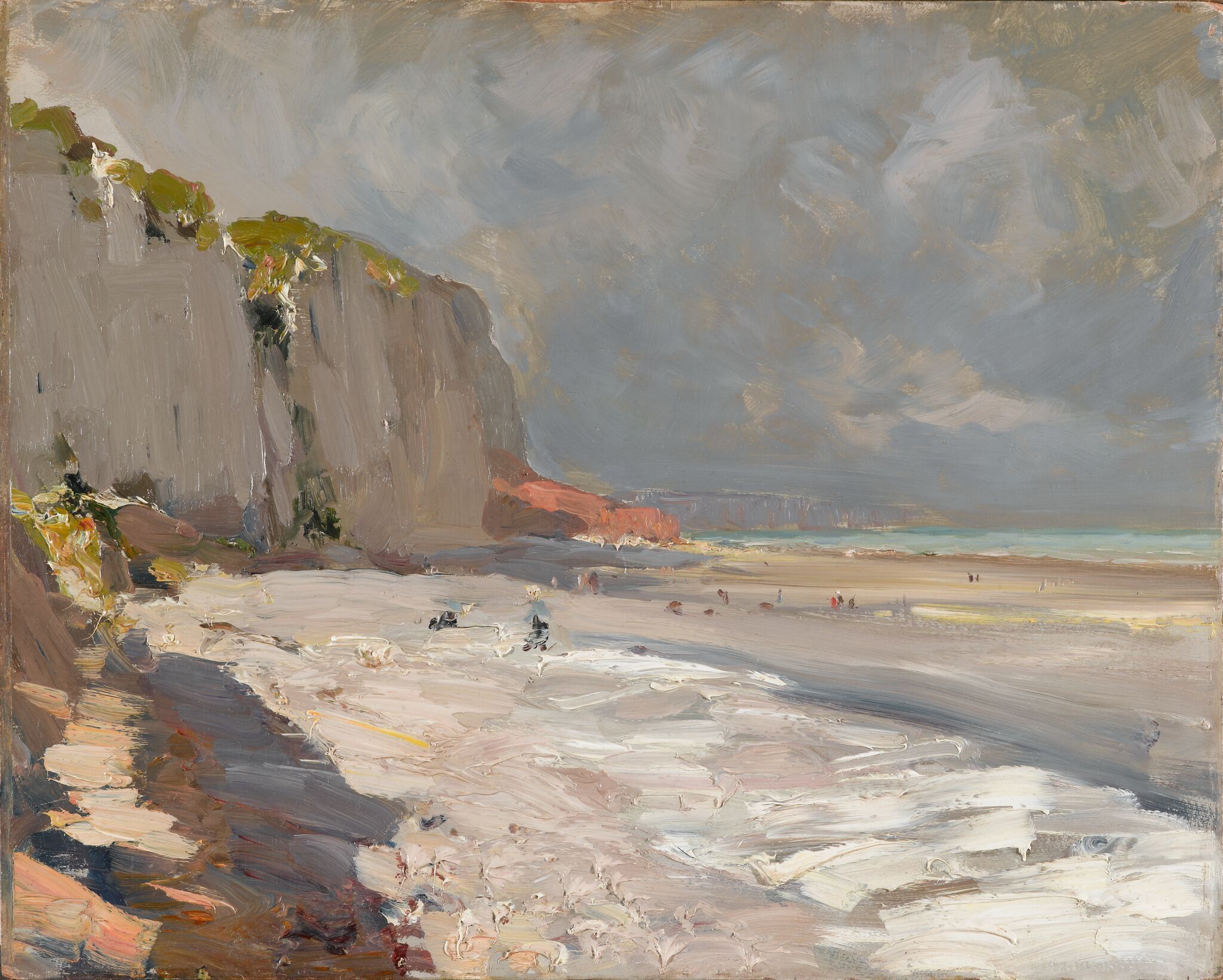 Морской берег в Дьеппе, Konstantin Korovin, 1889