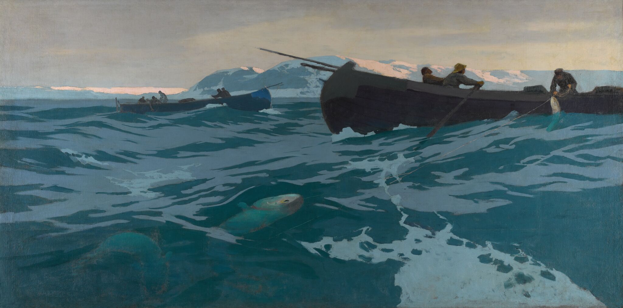Ловля рыбы на Мурманском море, Konstantin Korovin, 1896