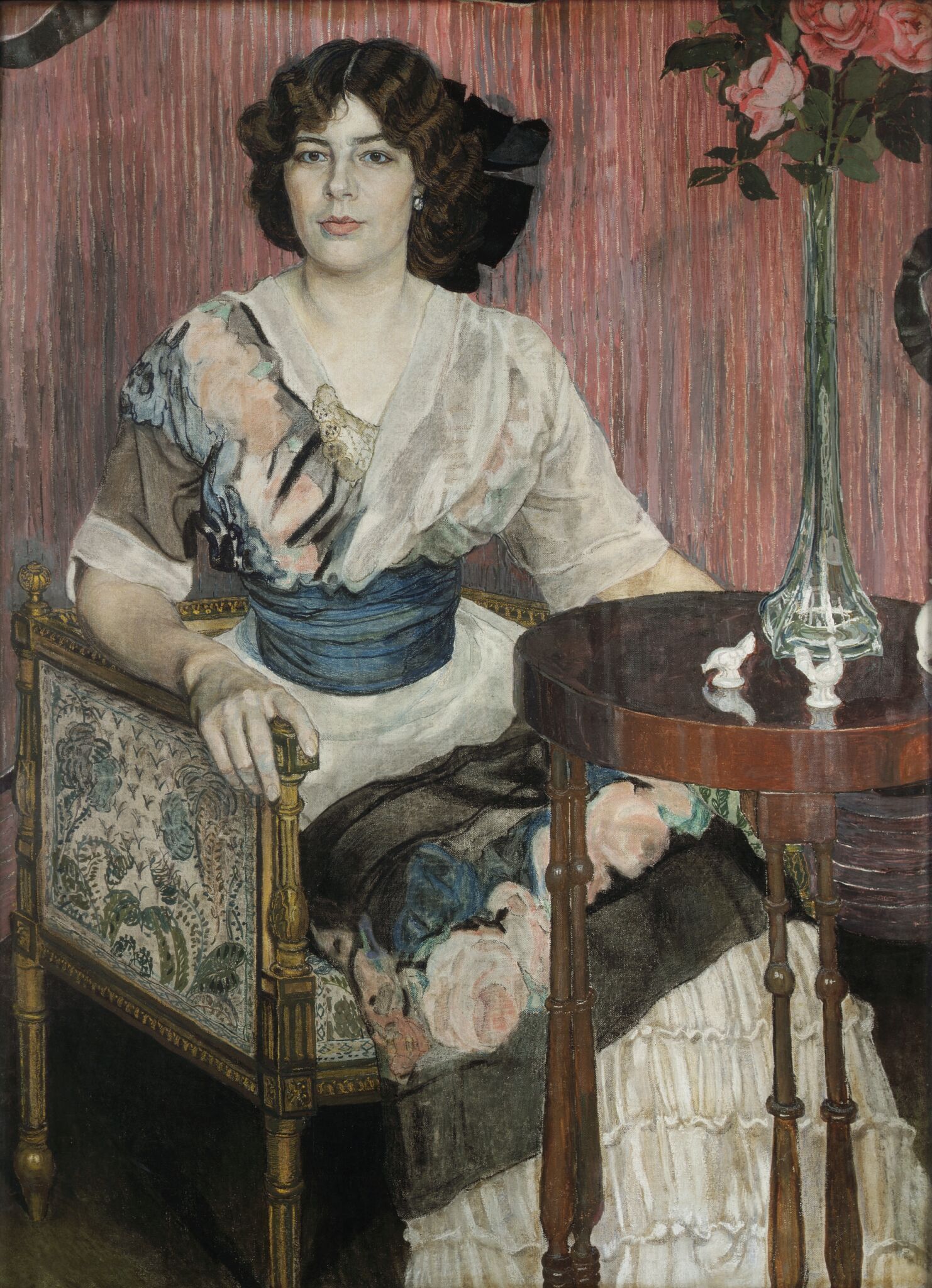 Портрет В.И. Кузы, Aleksandr Golovin, late 1900s
