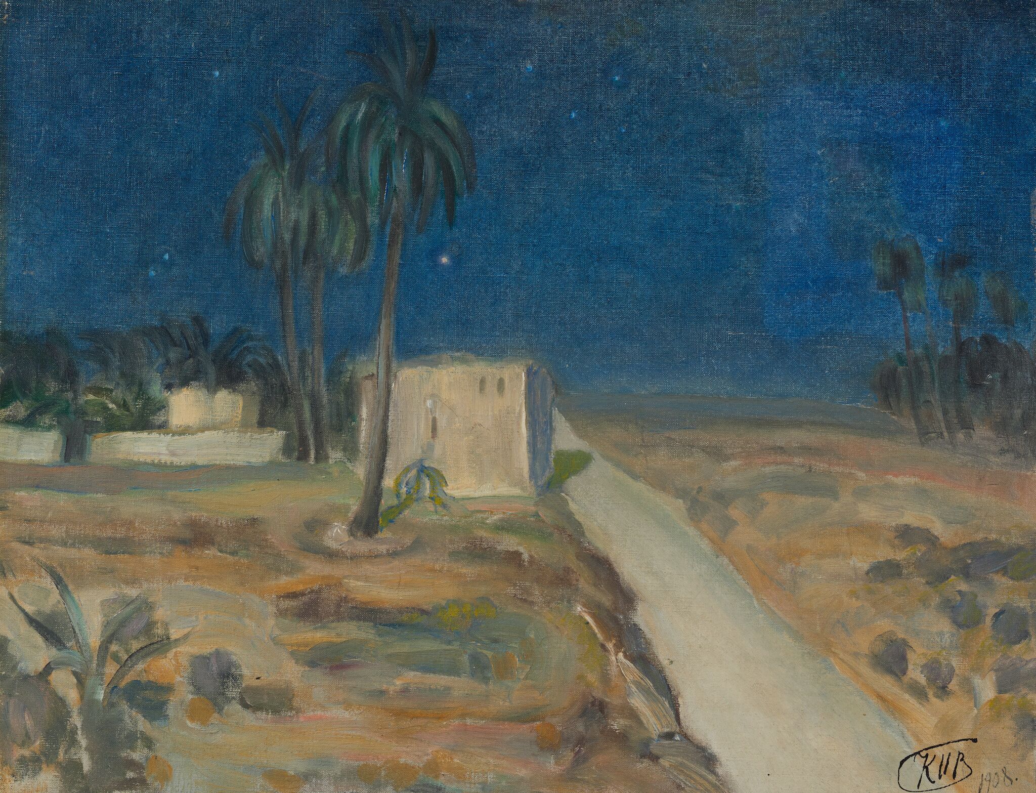 Ночь в пустыне, Kuzma Petrov-Vodkin, 1908