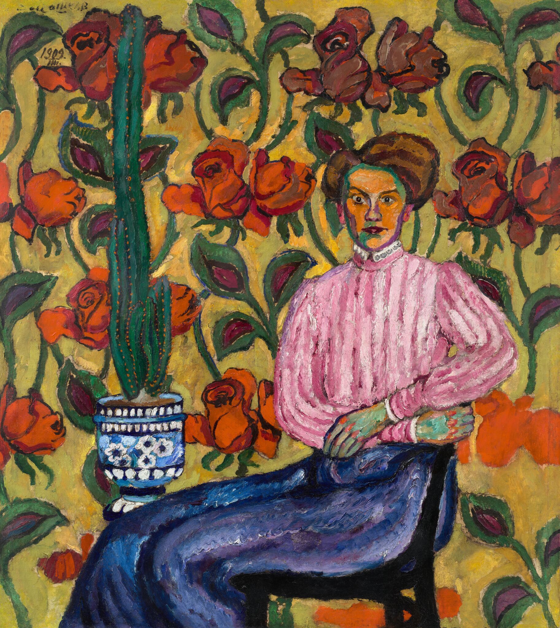 Портрет В.П. Виноградовой, Ilya Mashkov, 1909