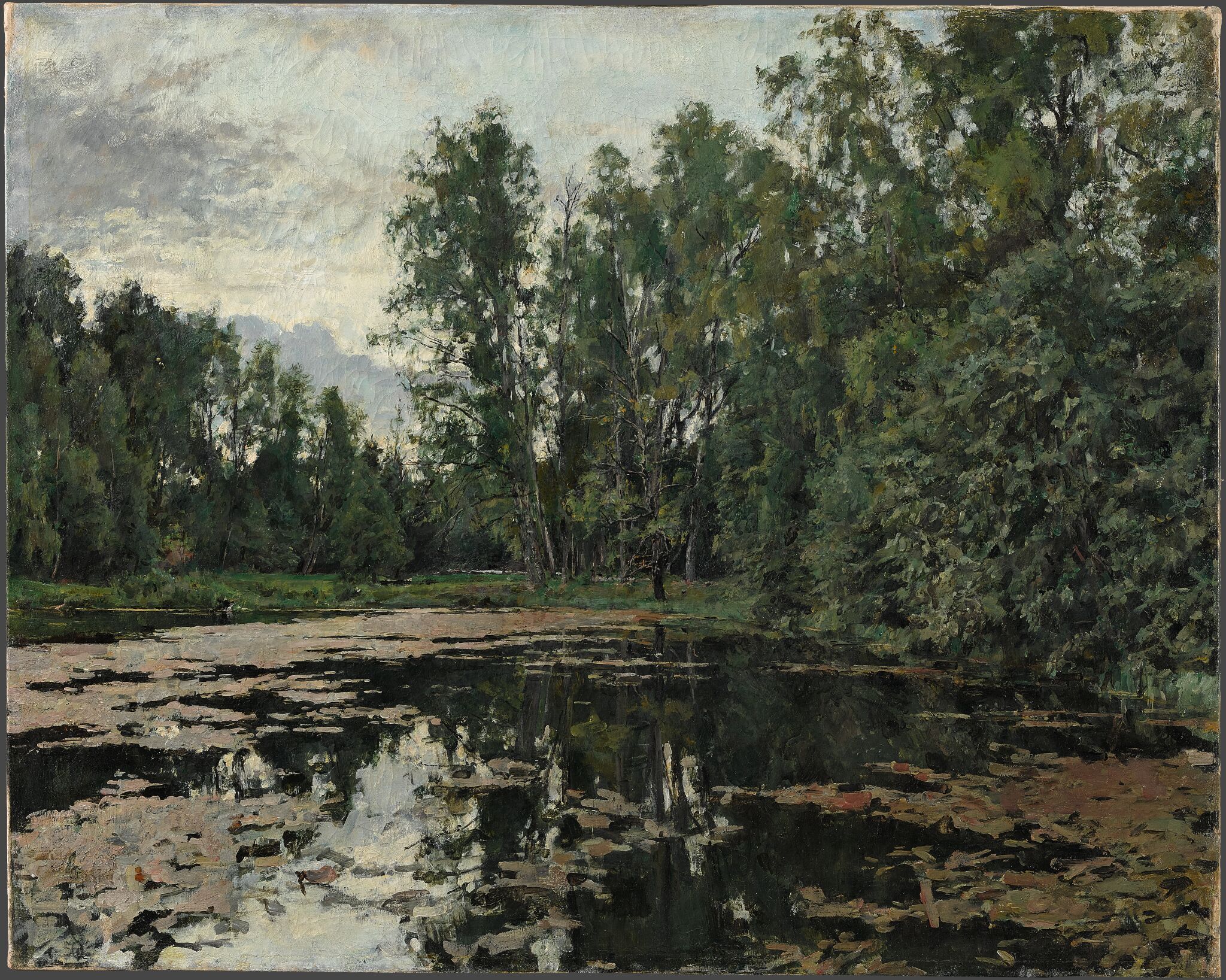 Заросший пруд. Домотканово, Valentin Serov, 1888