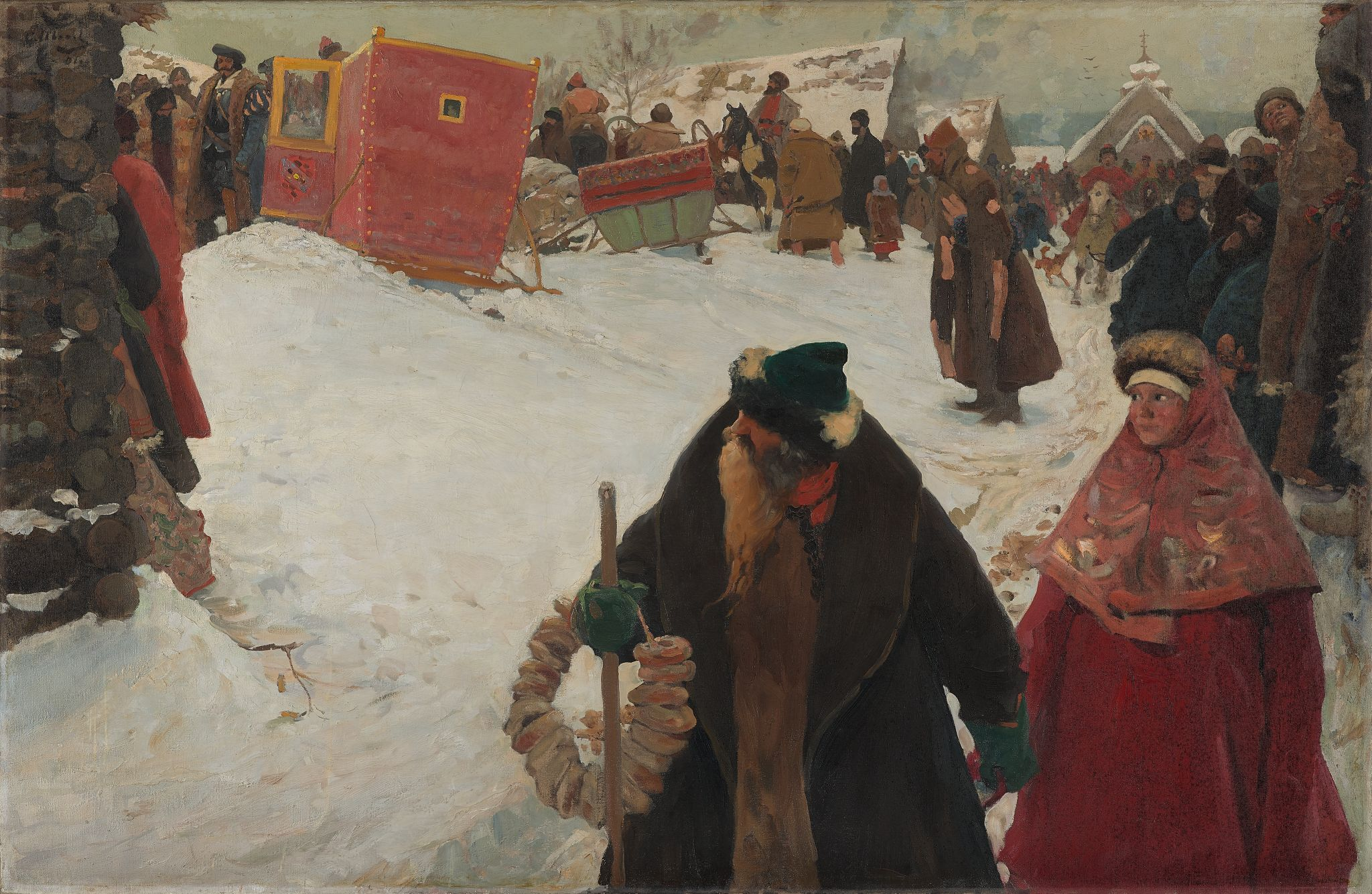Приезд иностранцев. ХVII век, Sergey Ivanov, 1901