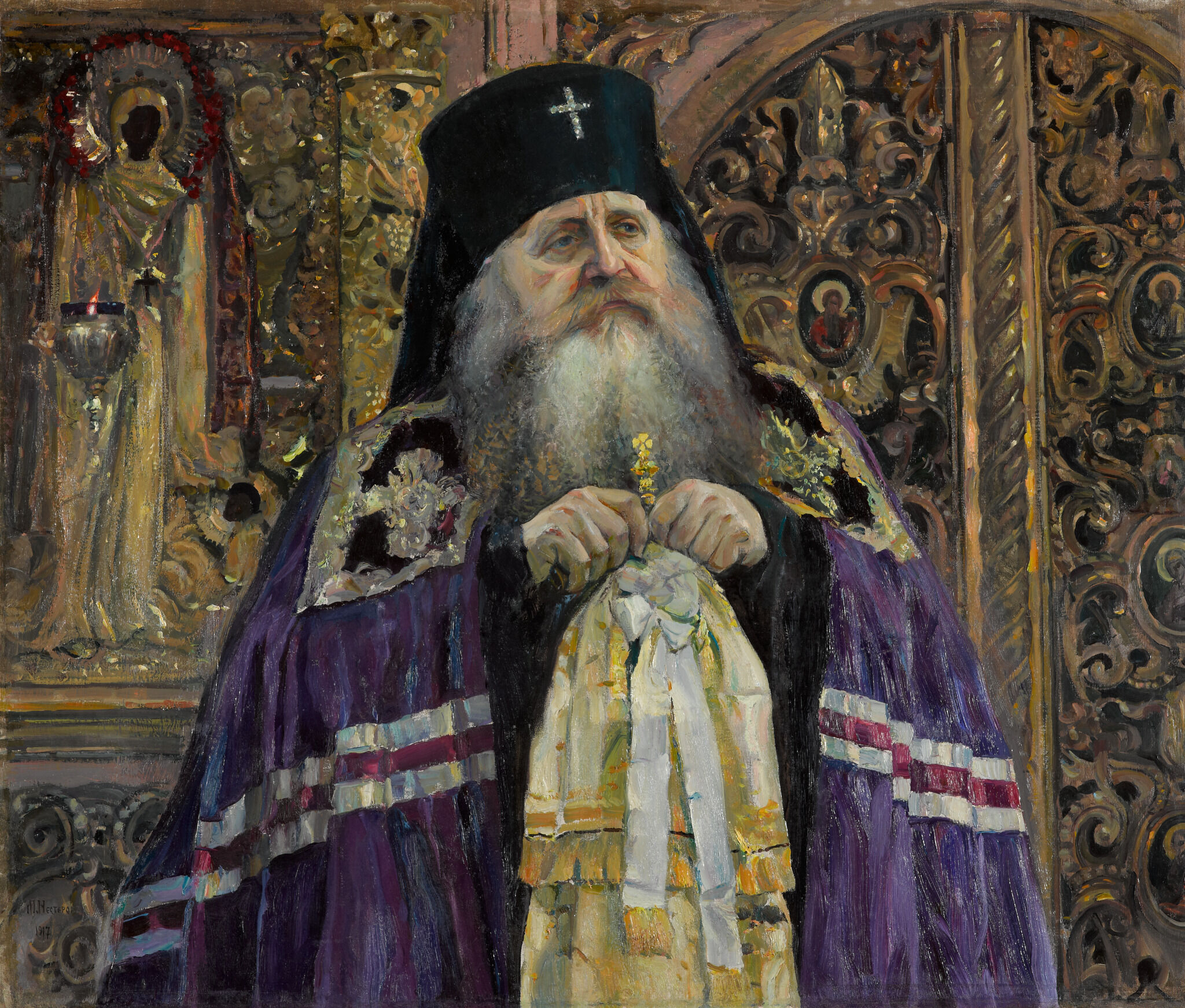 Архиепископ Антоний, Mikhail Nesterov, 1917