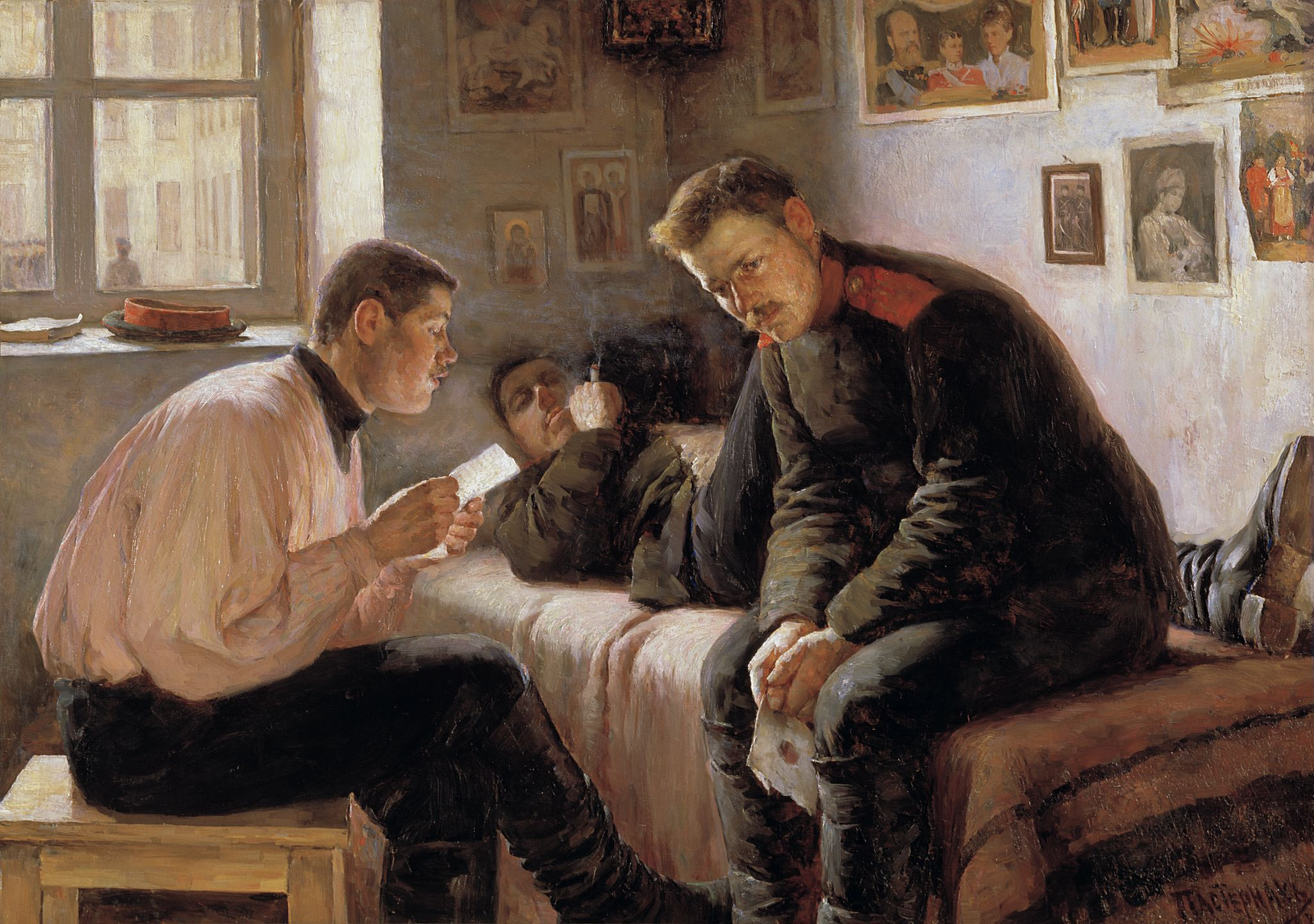 Вести с Родины, Leonid Pasternak, 1889