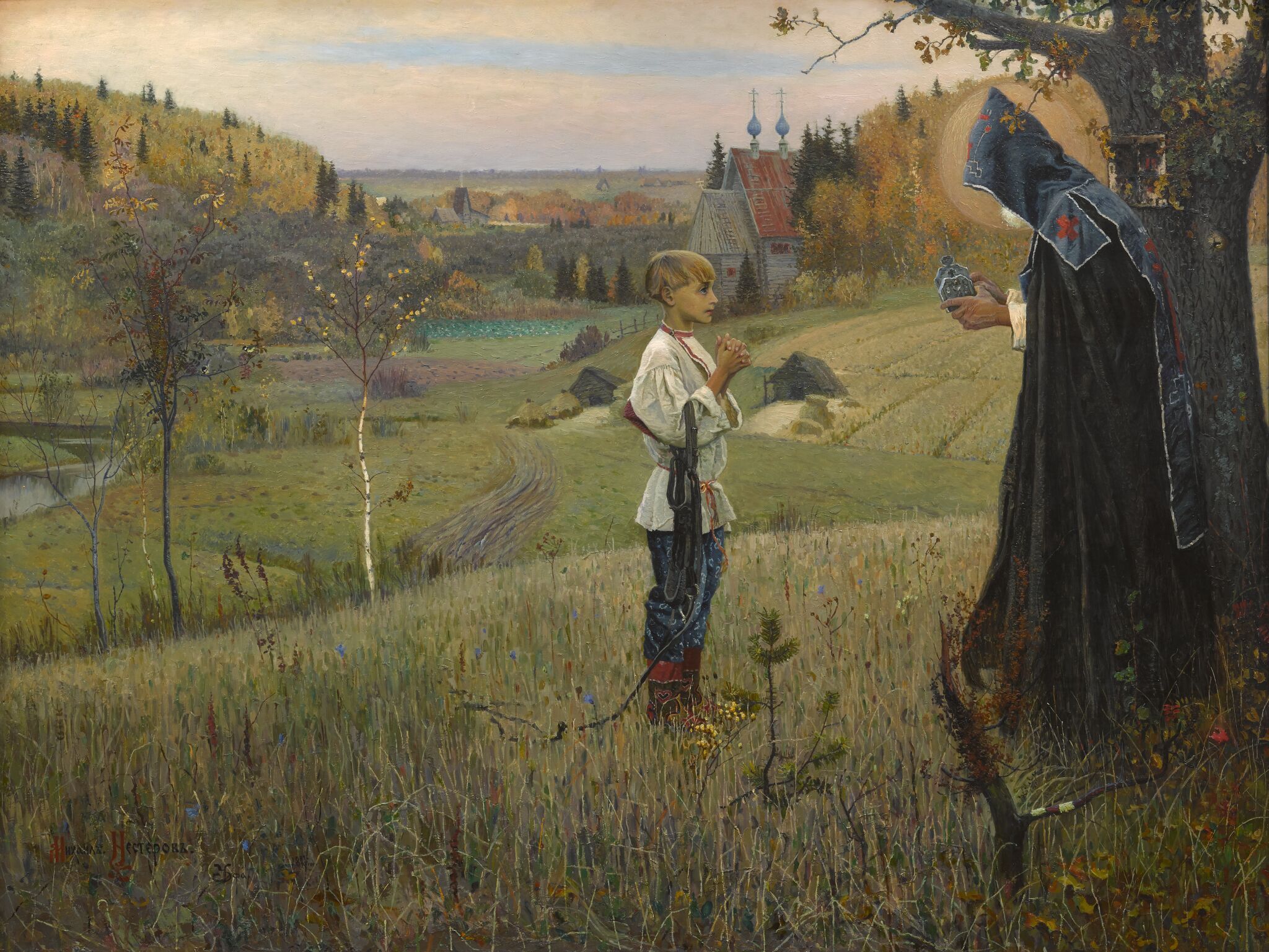 Видение отроку Варфоломею, Mikhail Nesterov, 1889–1890