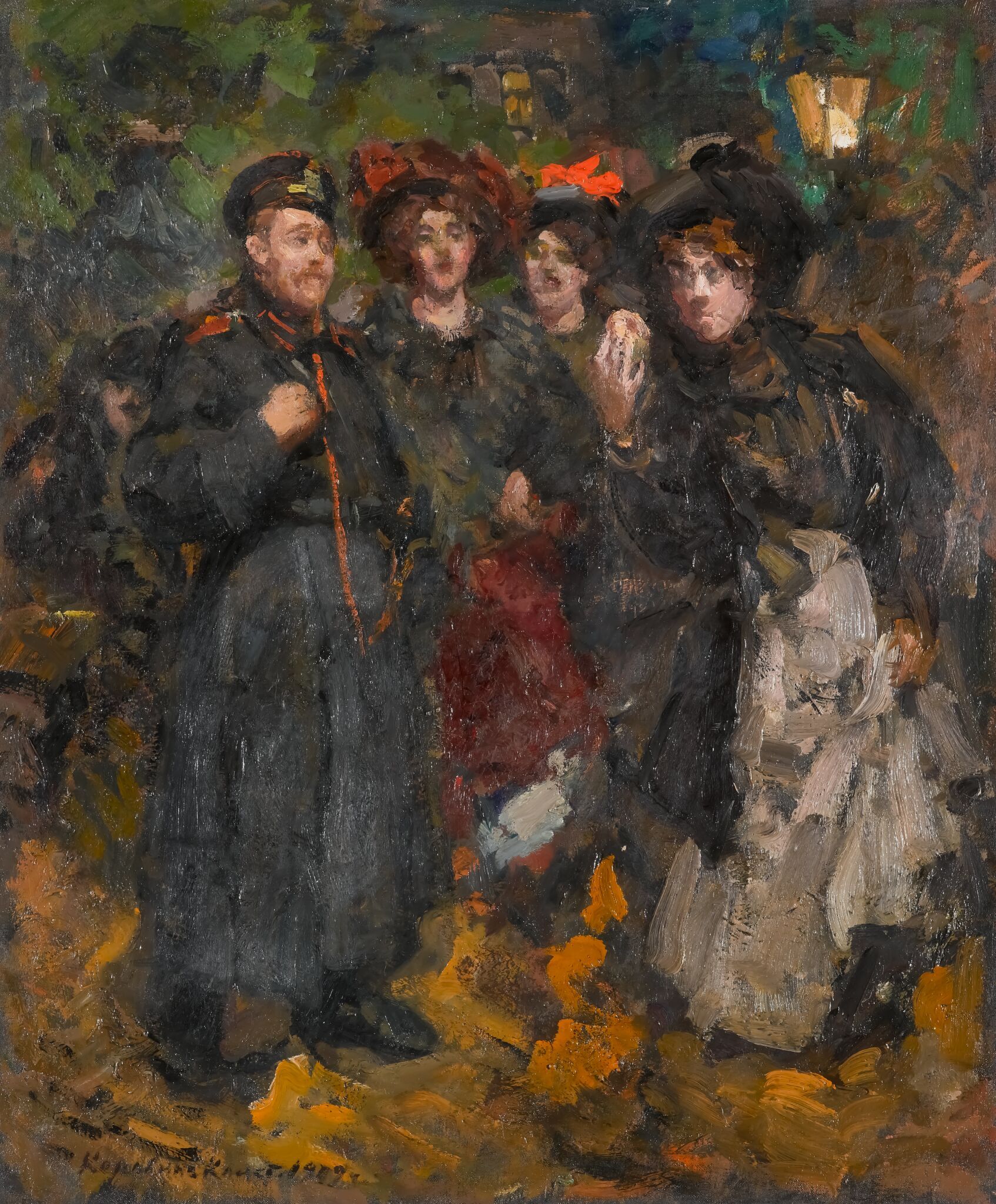 На бульваре, Konstantin Korovin, 1902