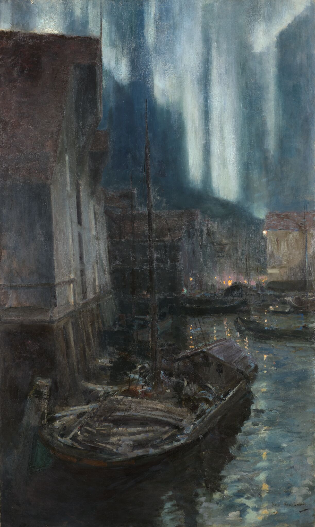 Гаммерфест. Северное сияние, Konstantin Korovin, 1894-1895