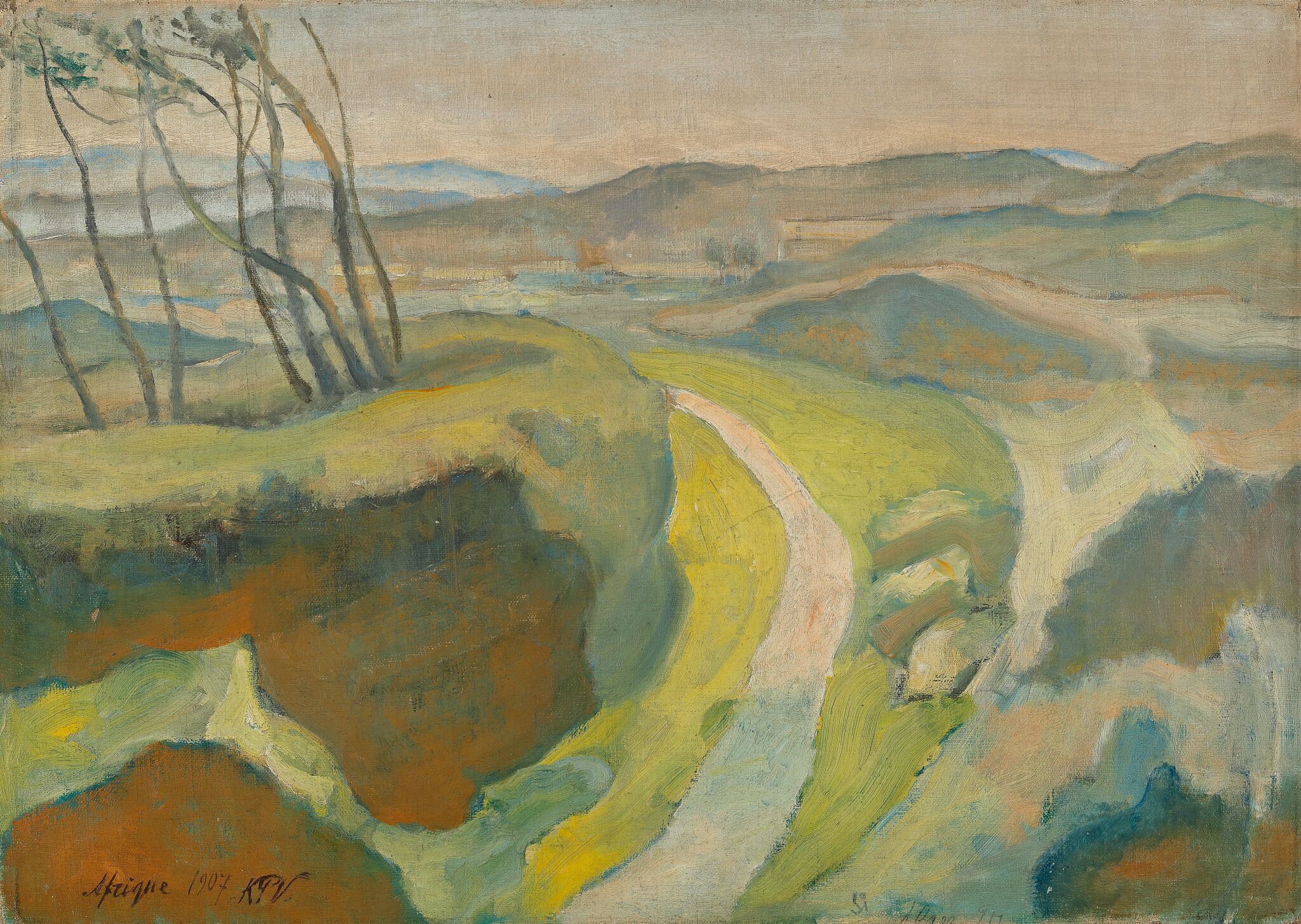 Африка. Сирокко, Kuzma Petrov-Vodkin, 1907