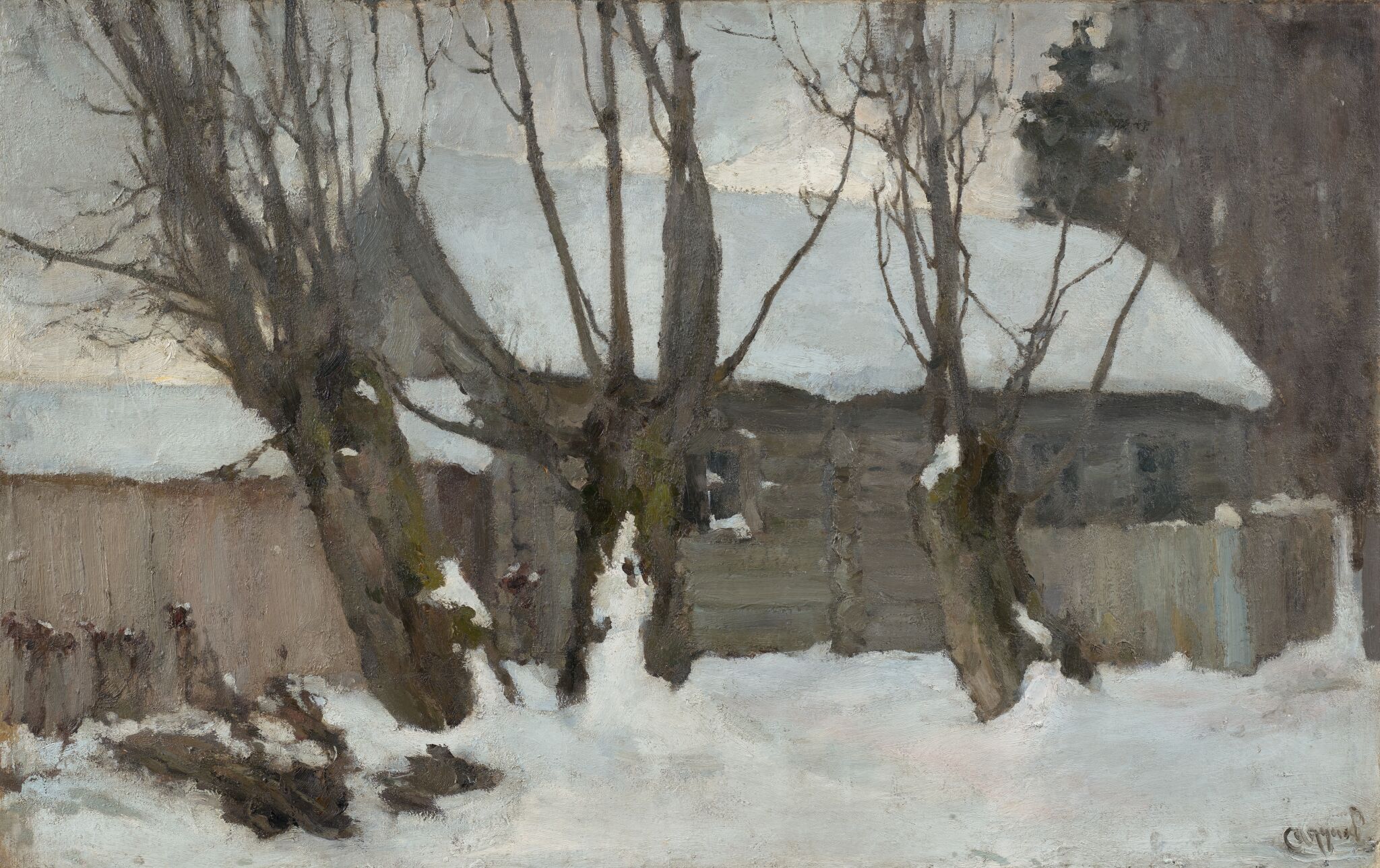 Зима, Nikolai Sapunov, 1900