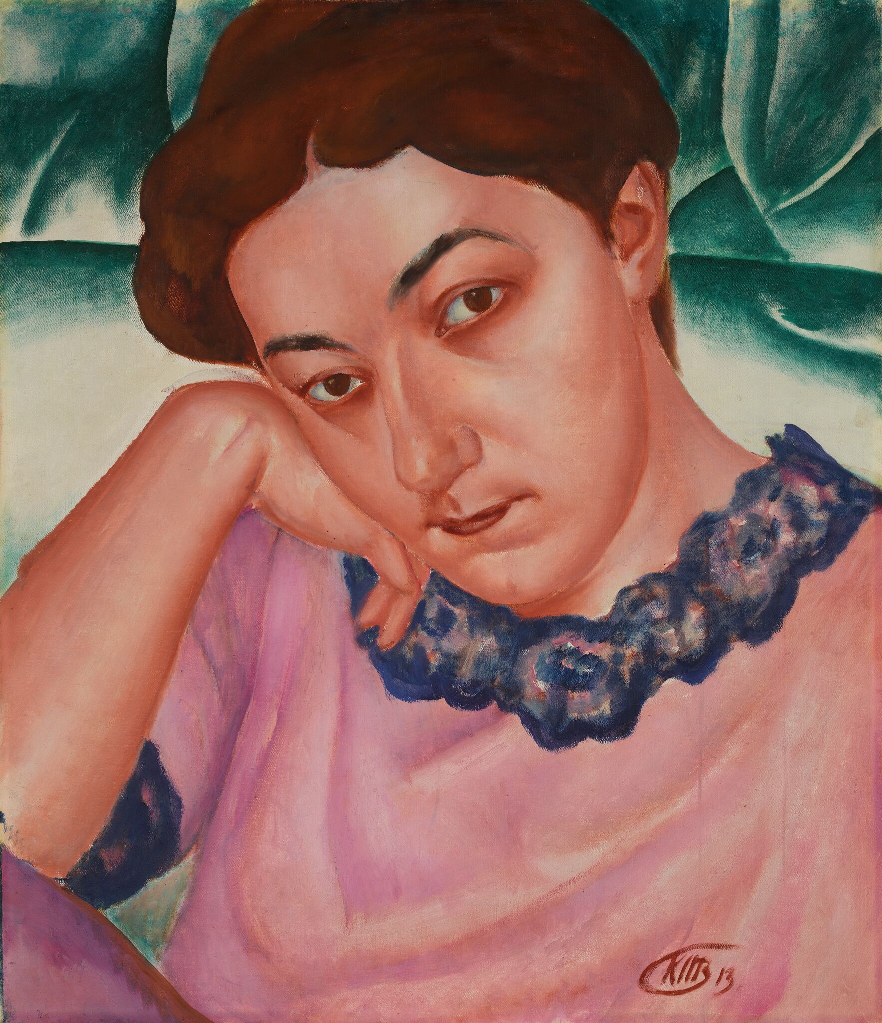 Портрет М.Ф. Петровой-Водкиной, Kuzma Petrov-Vodkin, 1913