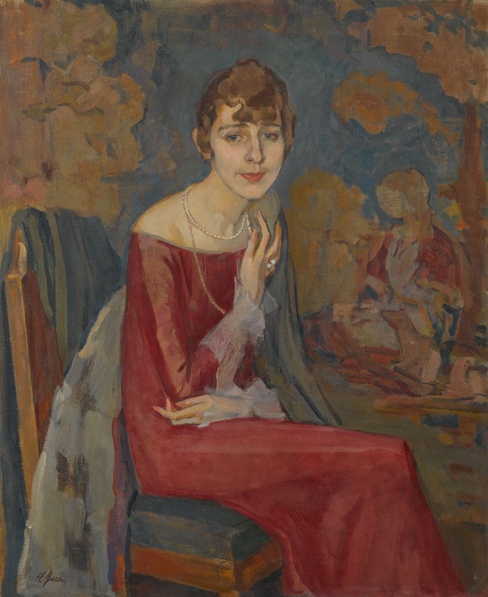 Портрет А.Н. Бурышкиной , Nikolai Ulyanov, 1910s