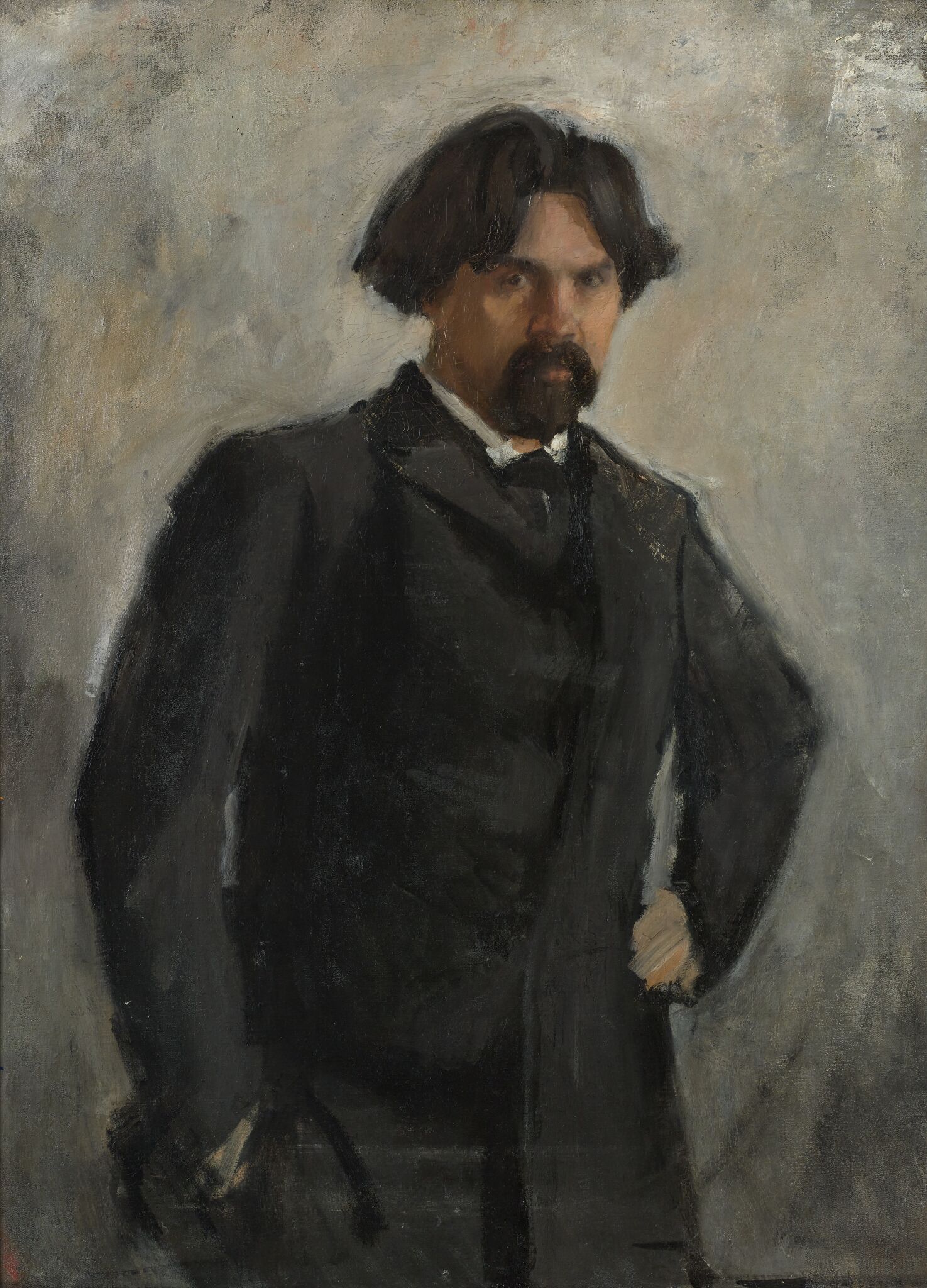 Портрет В.И. Сурикова, Valentin Serov, late 1890s – early 1900s