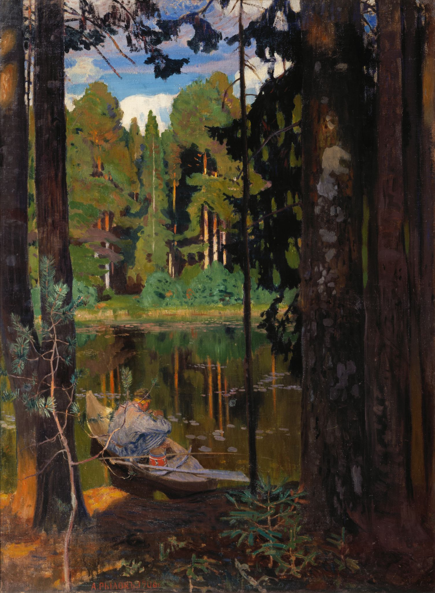 Тихое озеро, Arkady Rylov, 1908