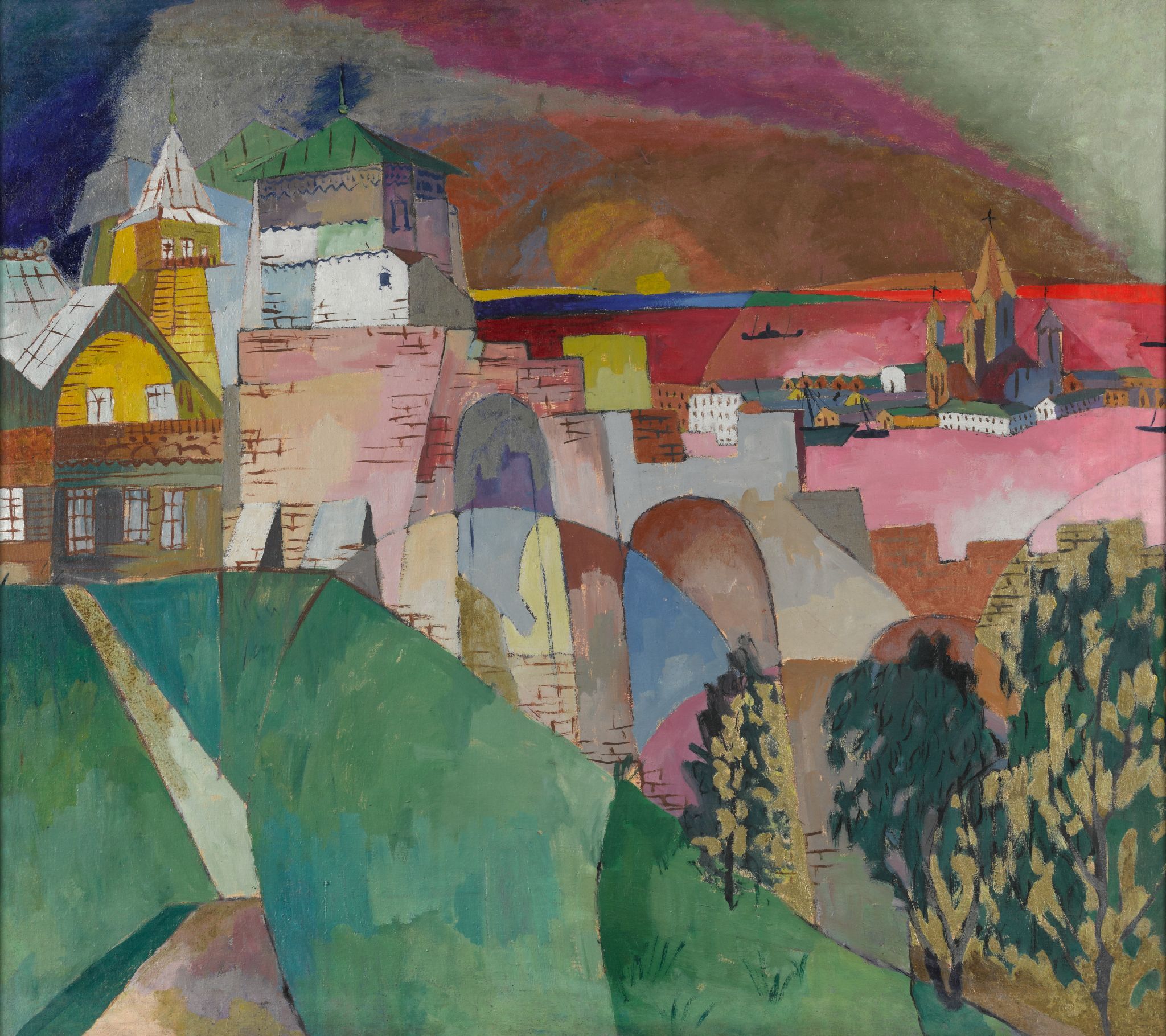Нижний Новгород, Aristarkh Lentulov, 1915