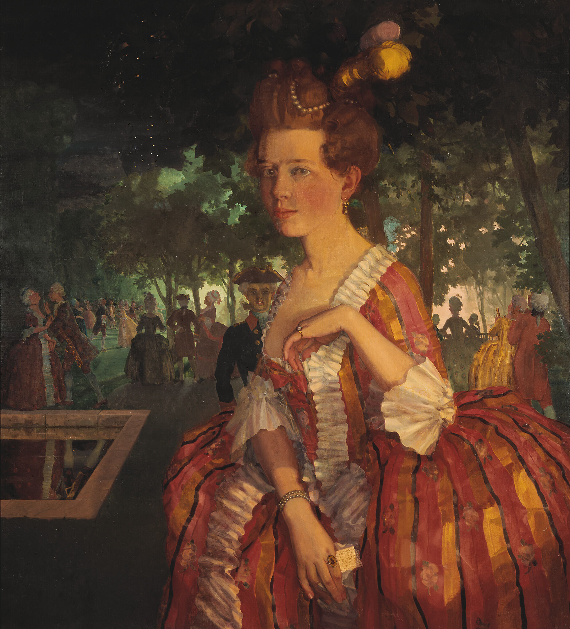 Любовное письмо, Konstantin Somov, 1911-1912