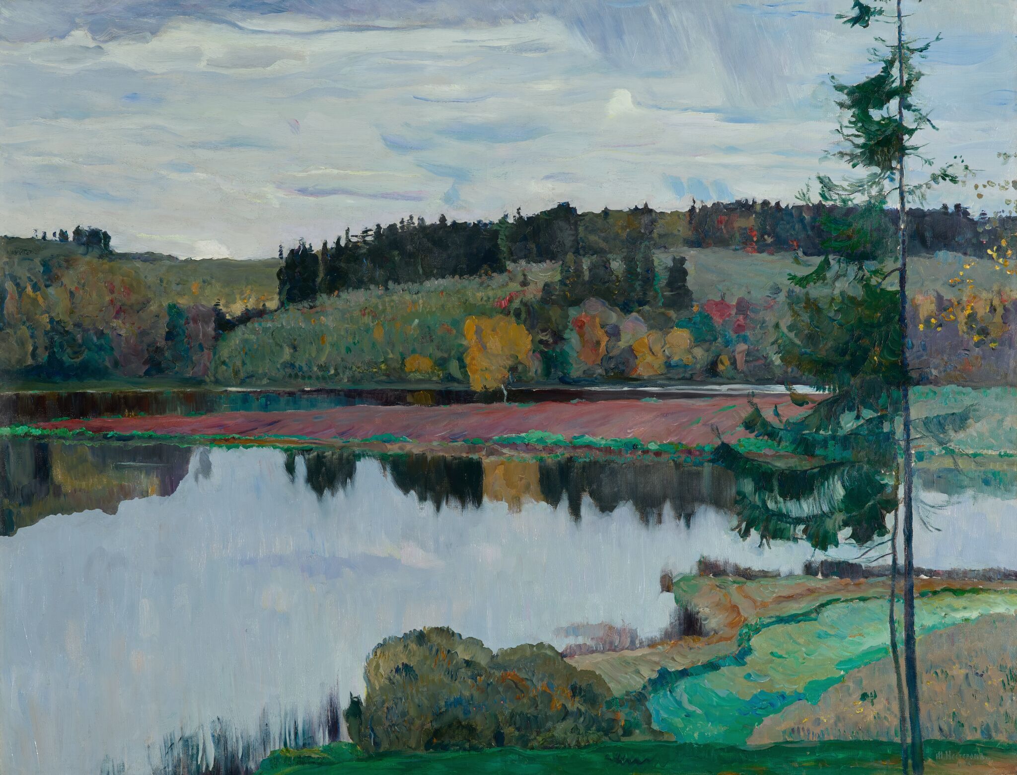 Осенний пейзаж, Mikhail Nesterov, 1906