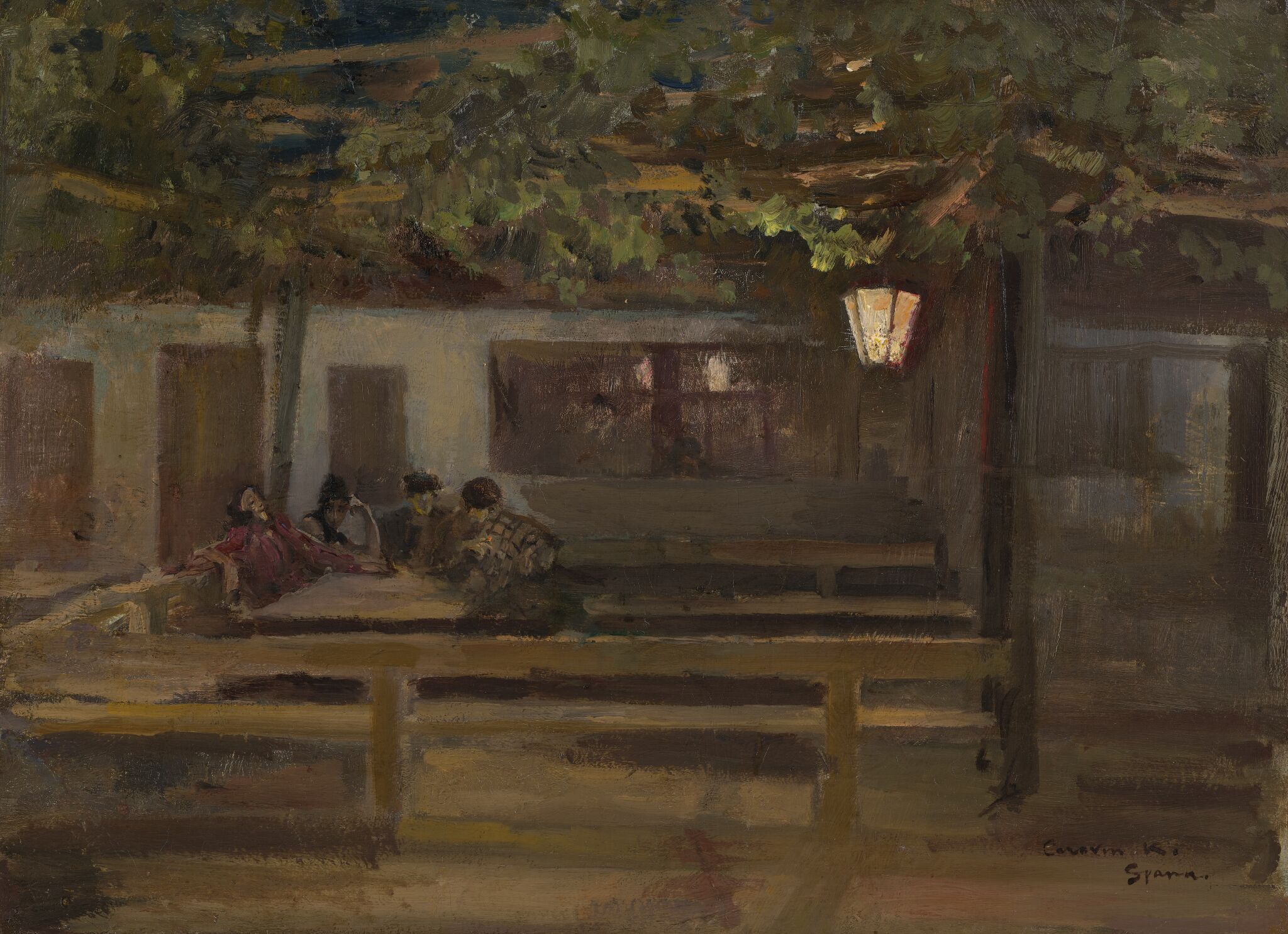 В испанской таверне, Konstantin Korovin, 1888