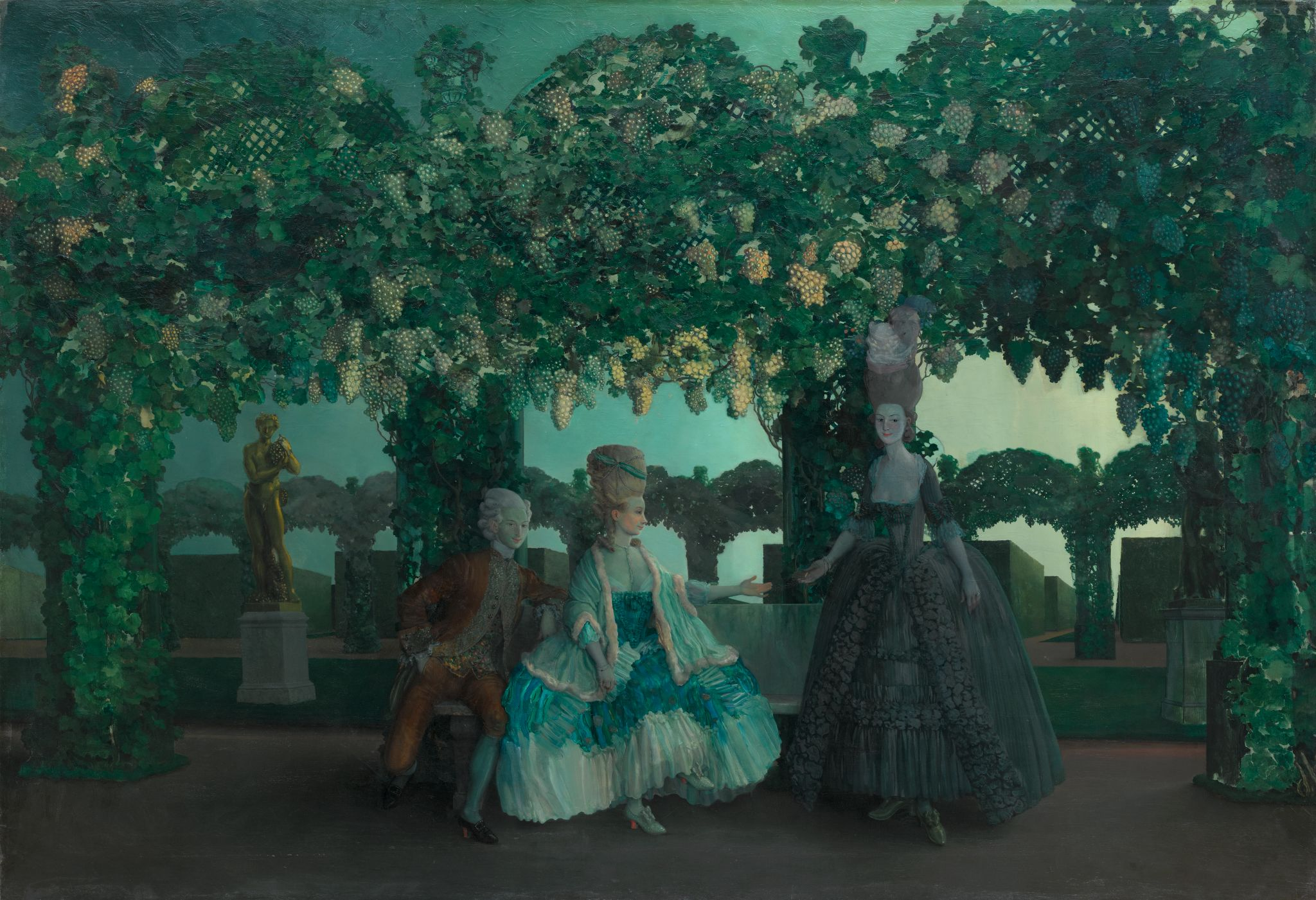 Вечер, Konstantin Somov, 1900-1902