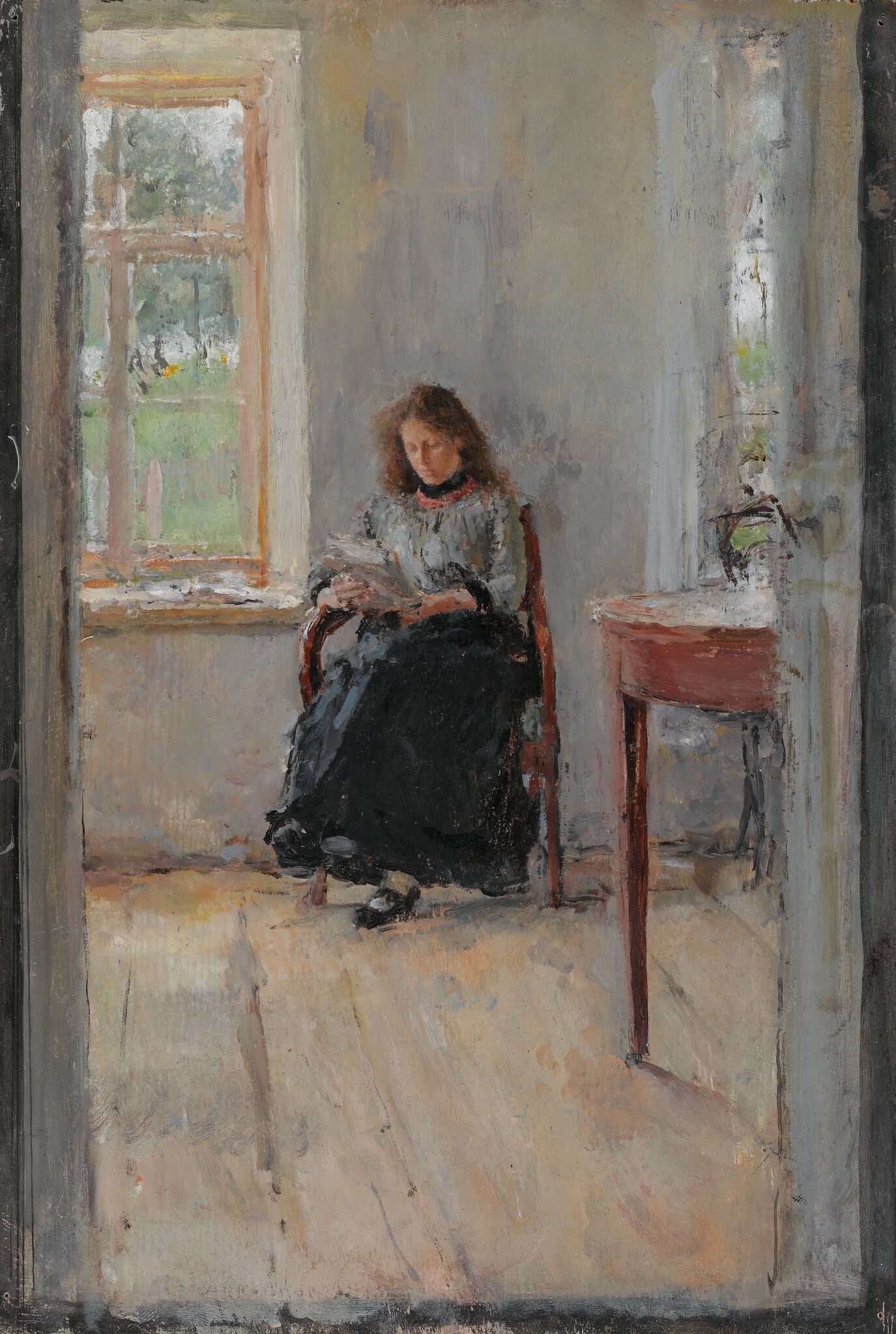 У окна, Valentin Serov, 1886