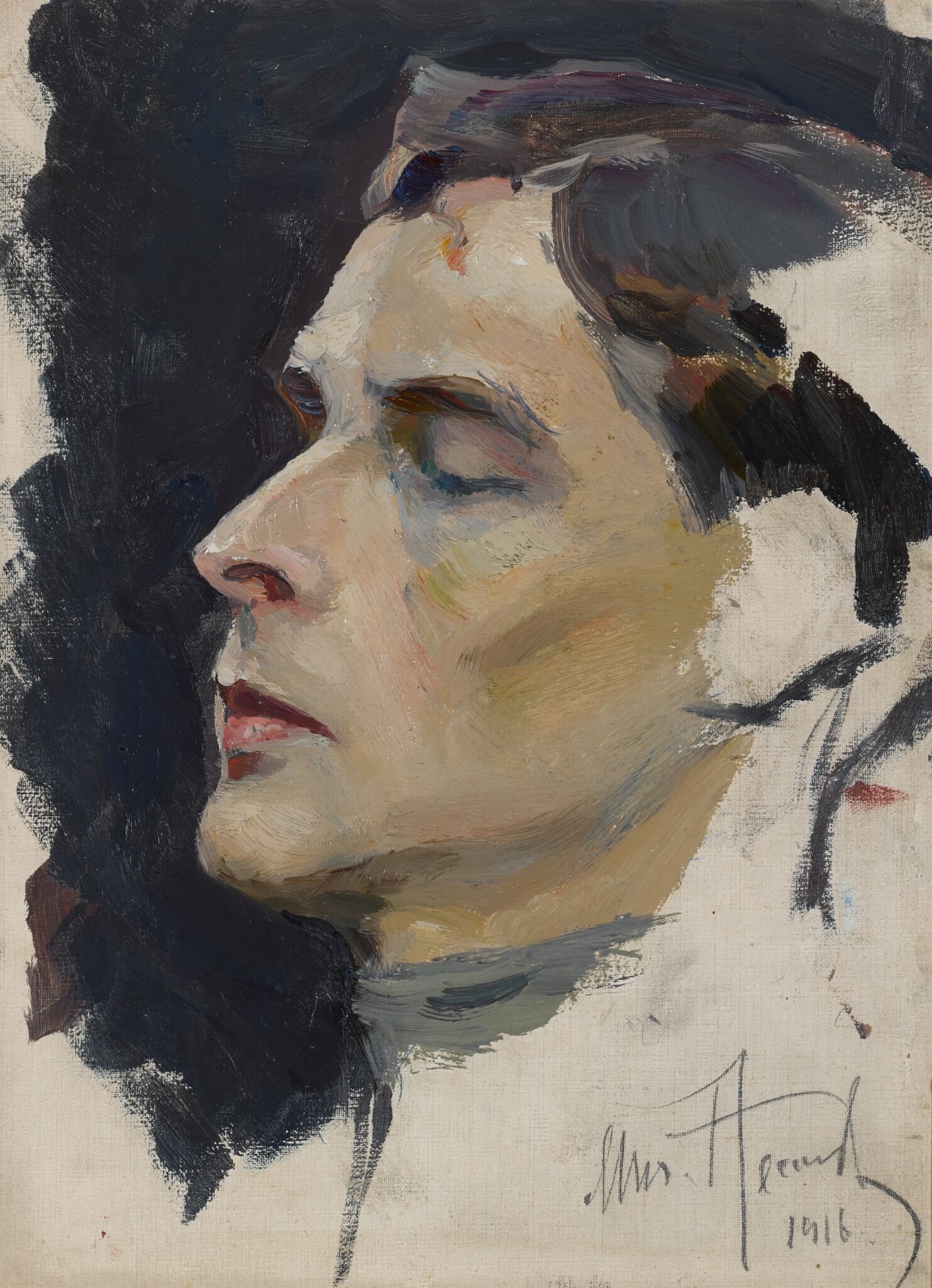 Слепой солдат, Mikhail Nesterov, 1916