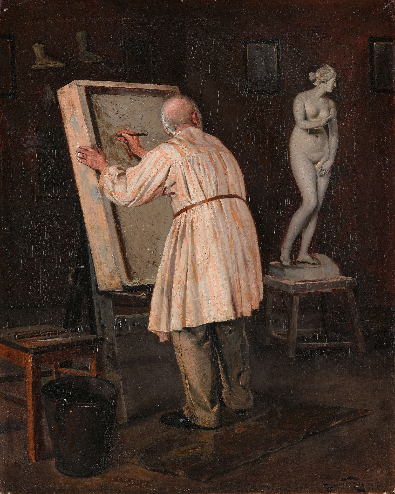Старый художник, Mikhail Nesterov, 1884