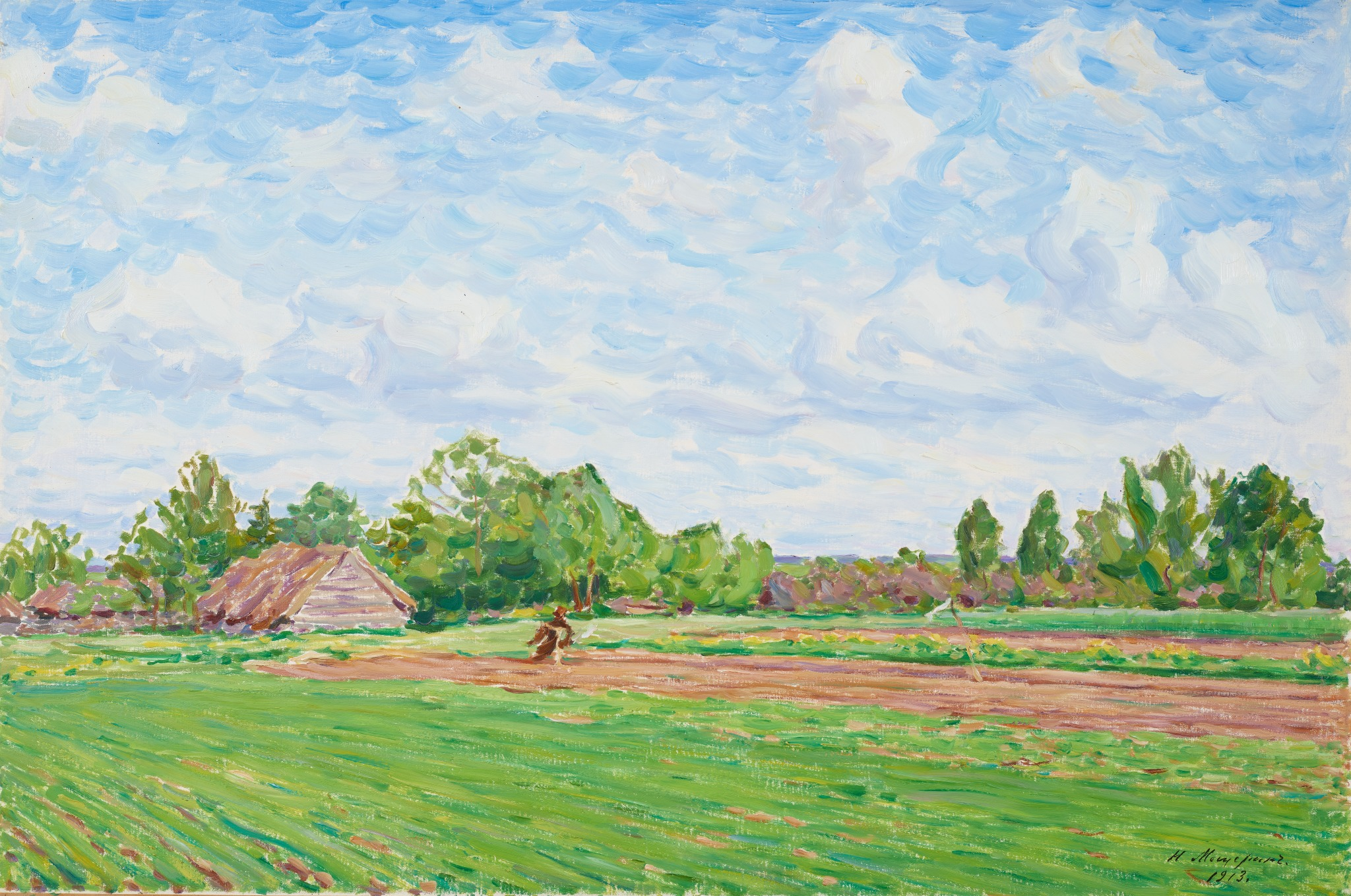 После дождя, Nikolay Meshcherin, 1913