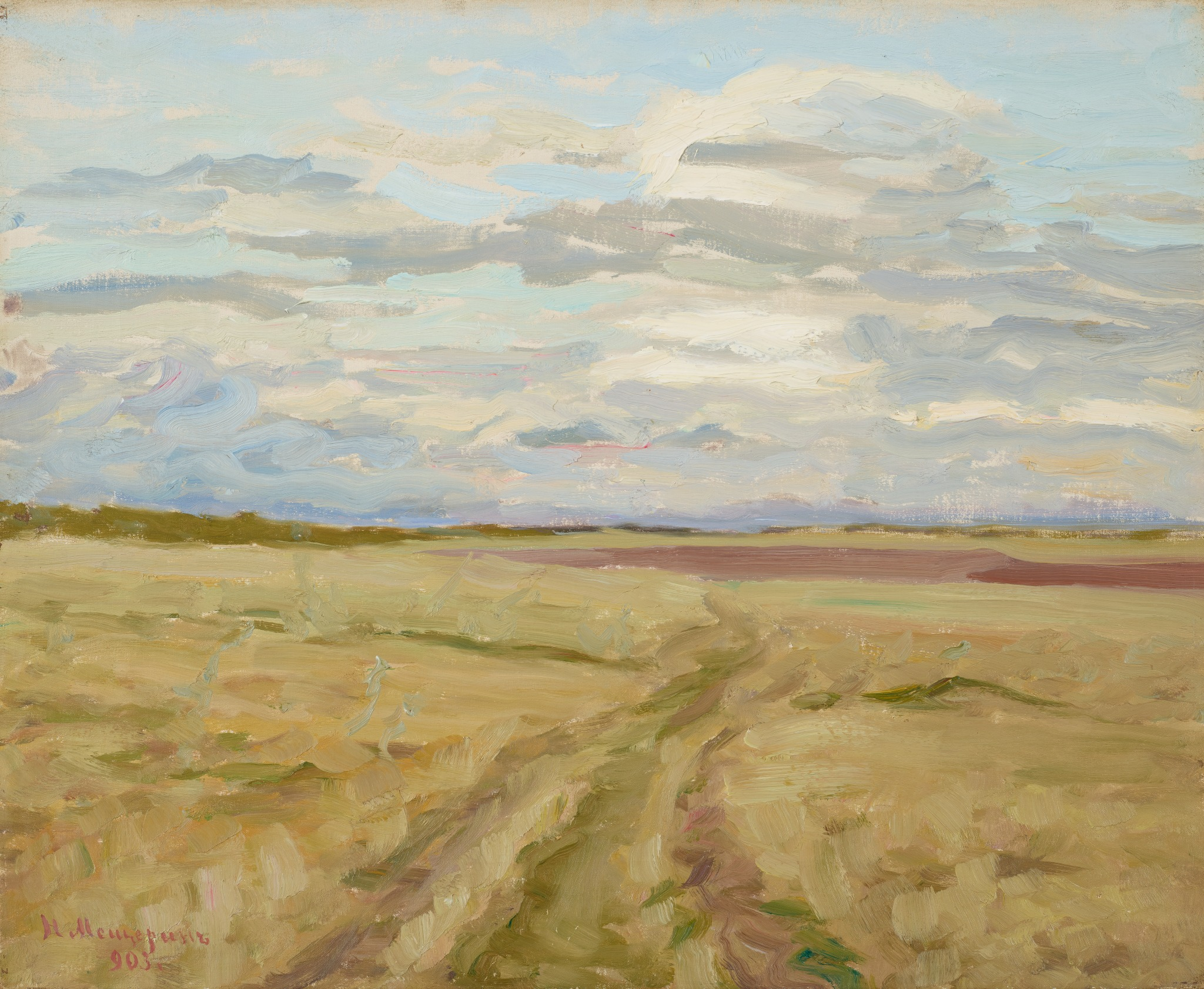 Осень. В поле, Nikolay Meshcherin, 1903