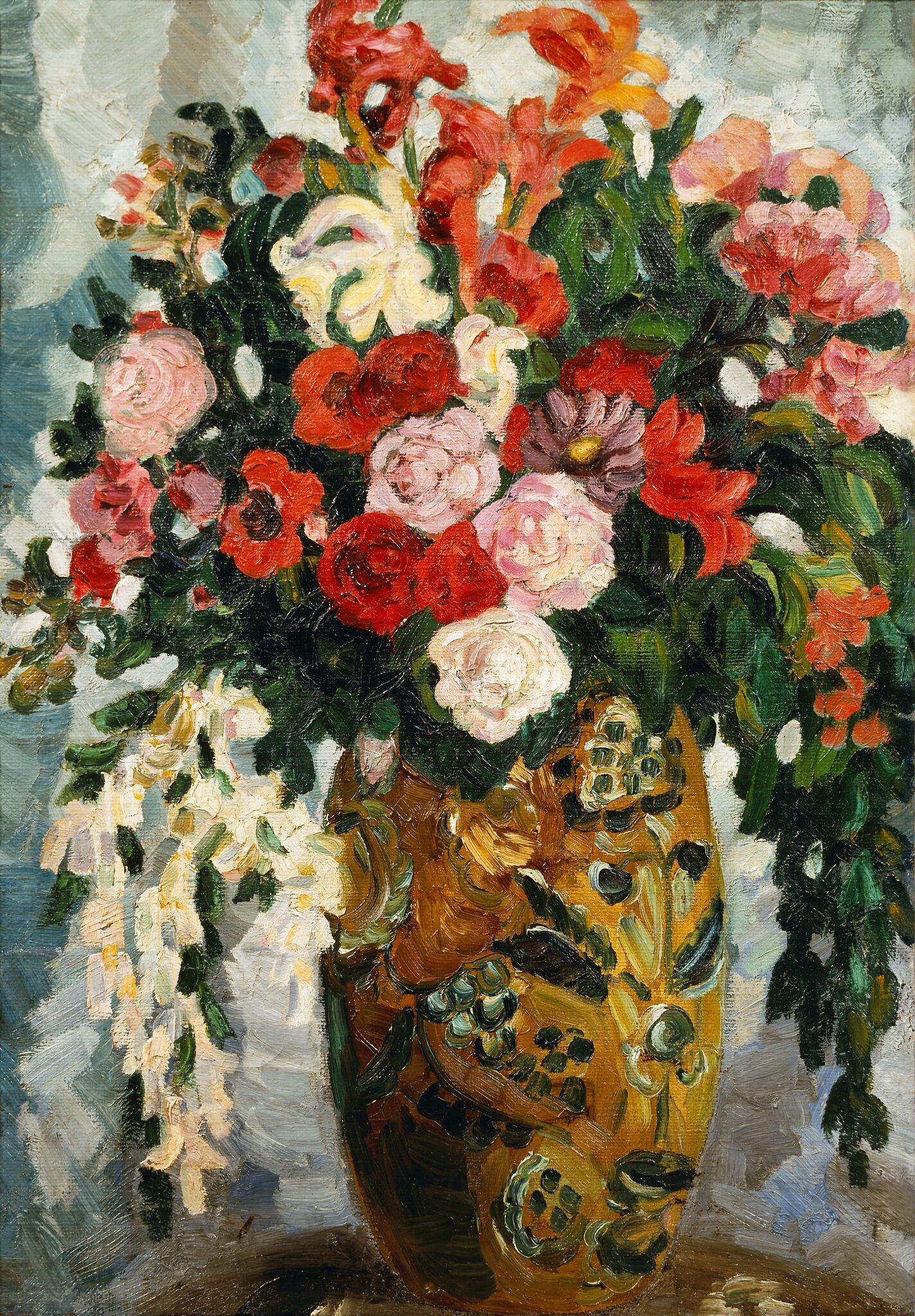 Цветы в глиняной вазе, Sergei Soudeikine, early 1910s