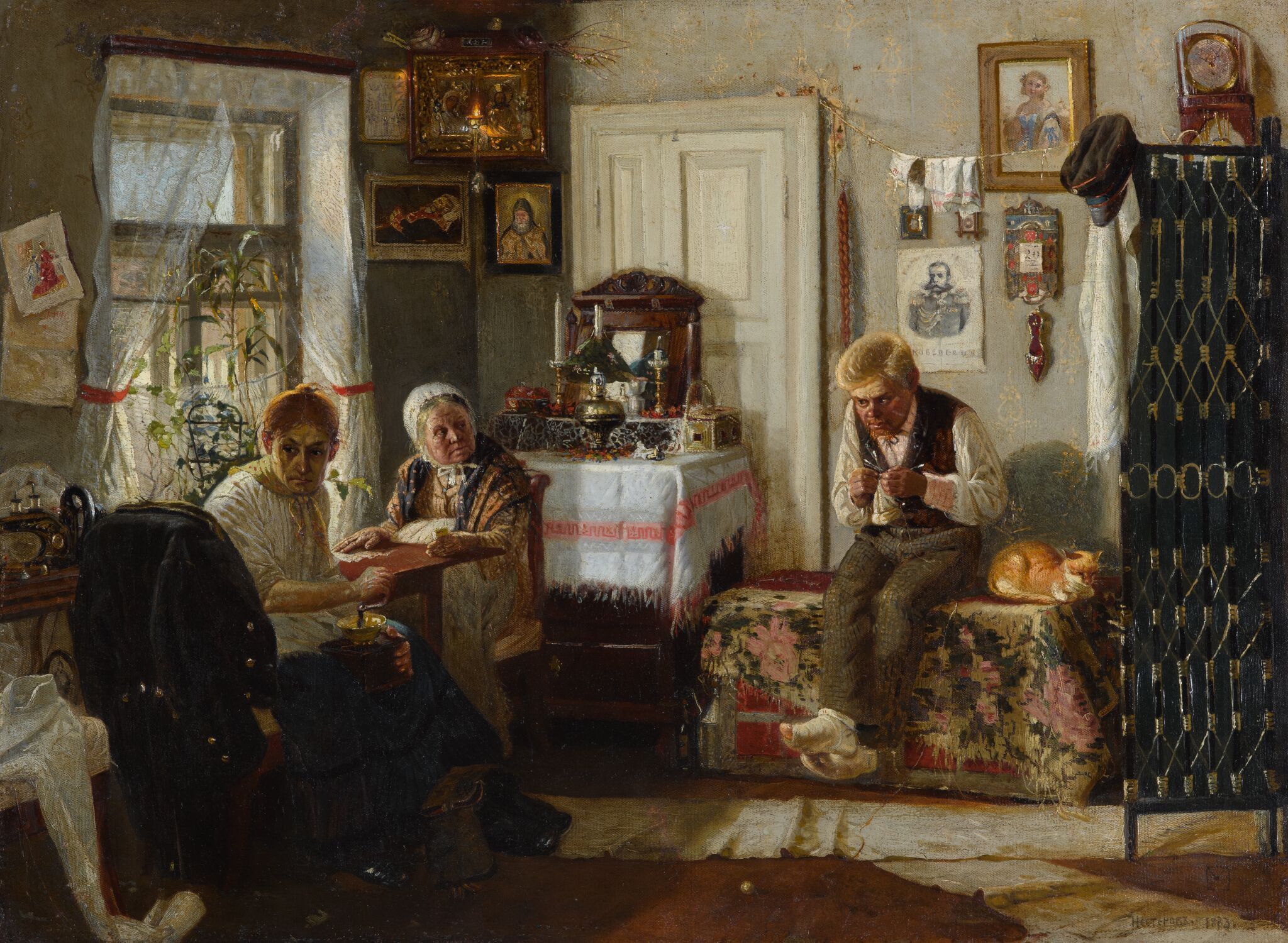 Домашний арест, Mikhail Nesterov, 1883