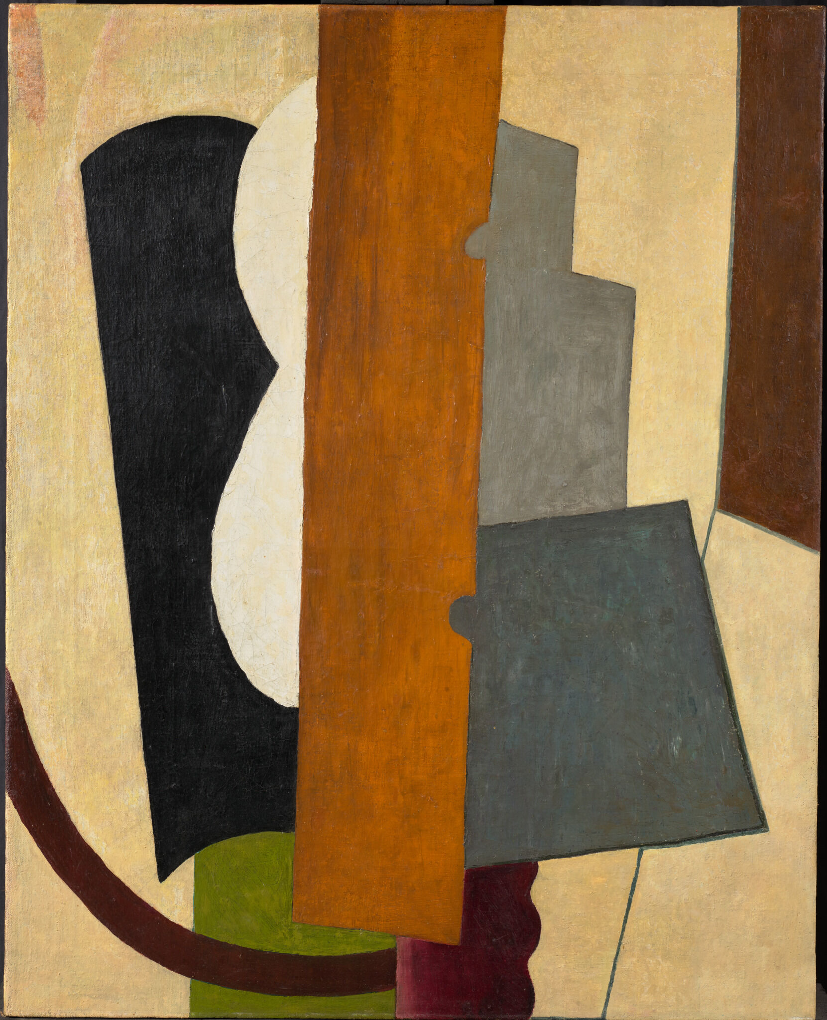 Живописная архитектоника с желтой доской, Liubov Popova, 1916