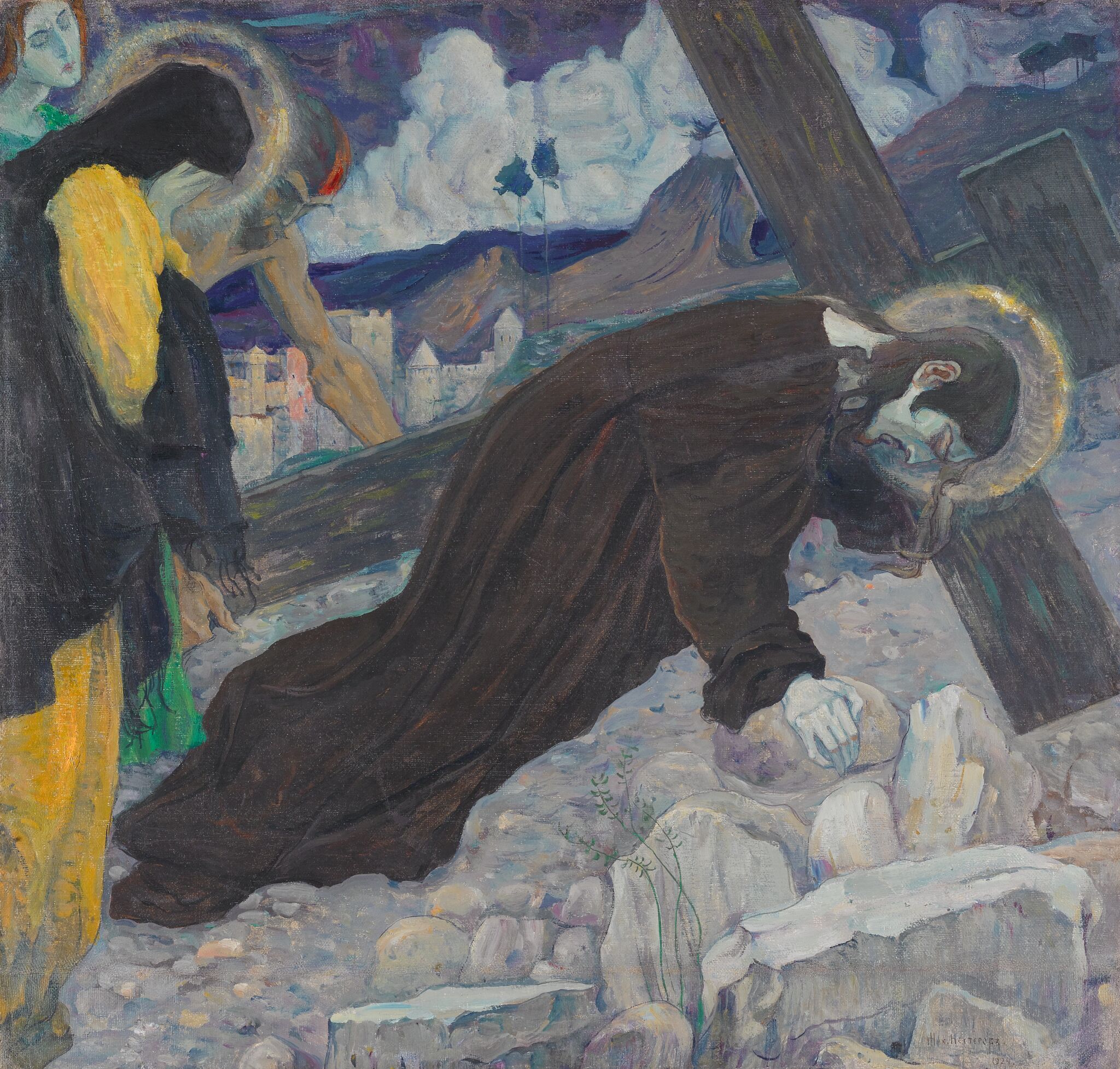 Несение Креста, Mikhail Nesterov, 1924