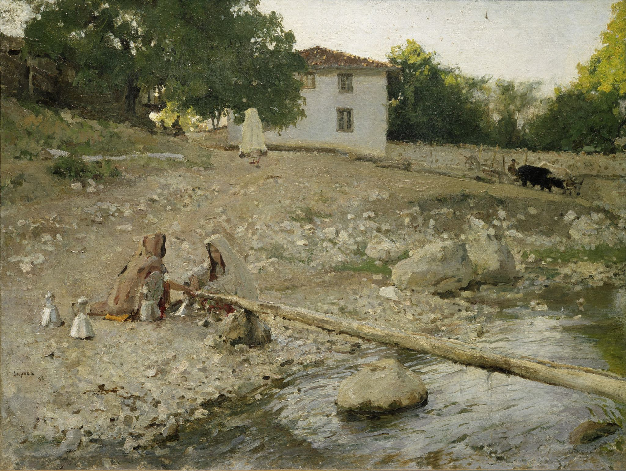 Татарки у реки. Крым, Valentin Serov, 1893