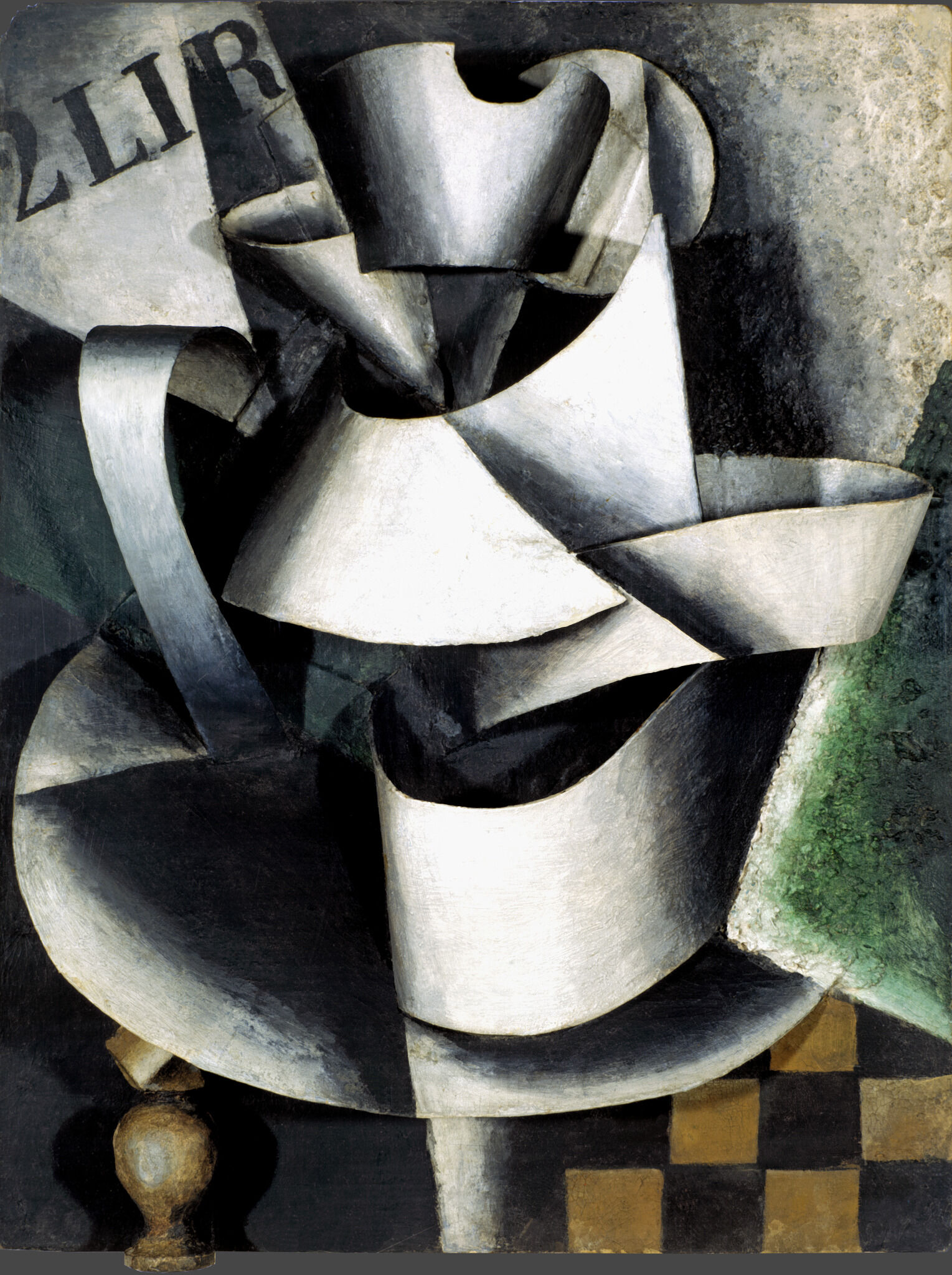 Кувшин на столе. Пластическая живопись, Liubov Popova, 1915