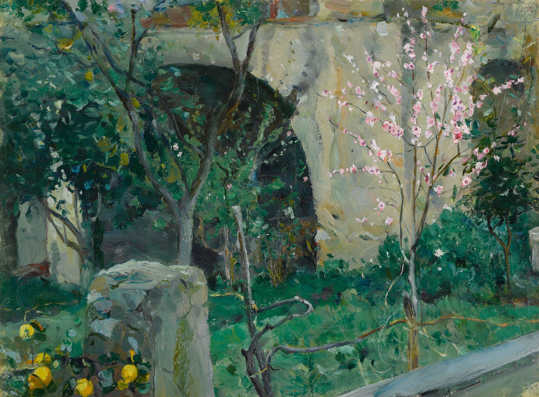Капри. Цветущий миндаль, Mikhail Nesterov, 1908