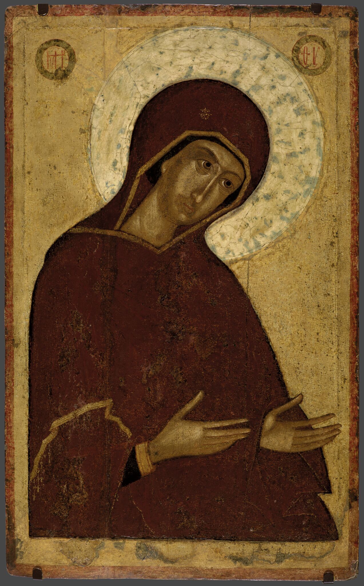 Богоматерь, из деисусного чина, first half of the 15th century