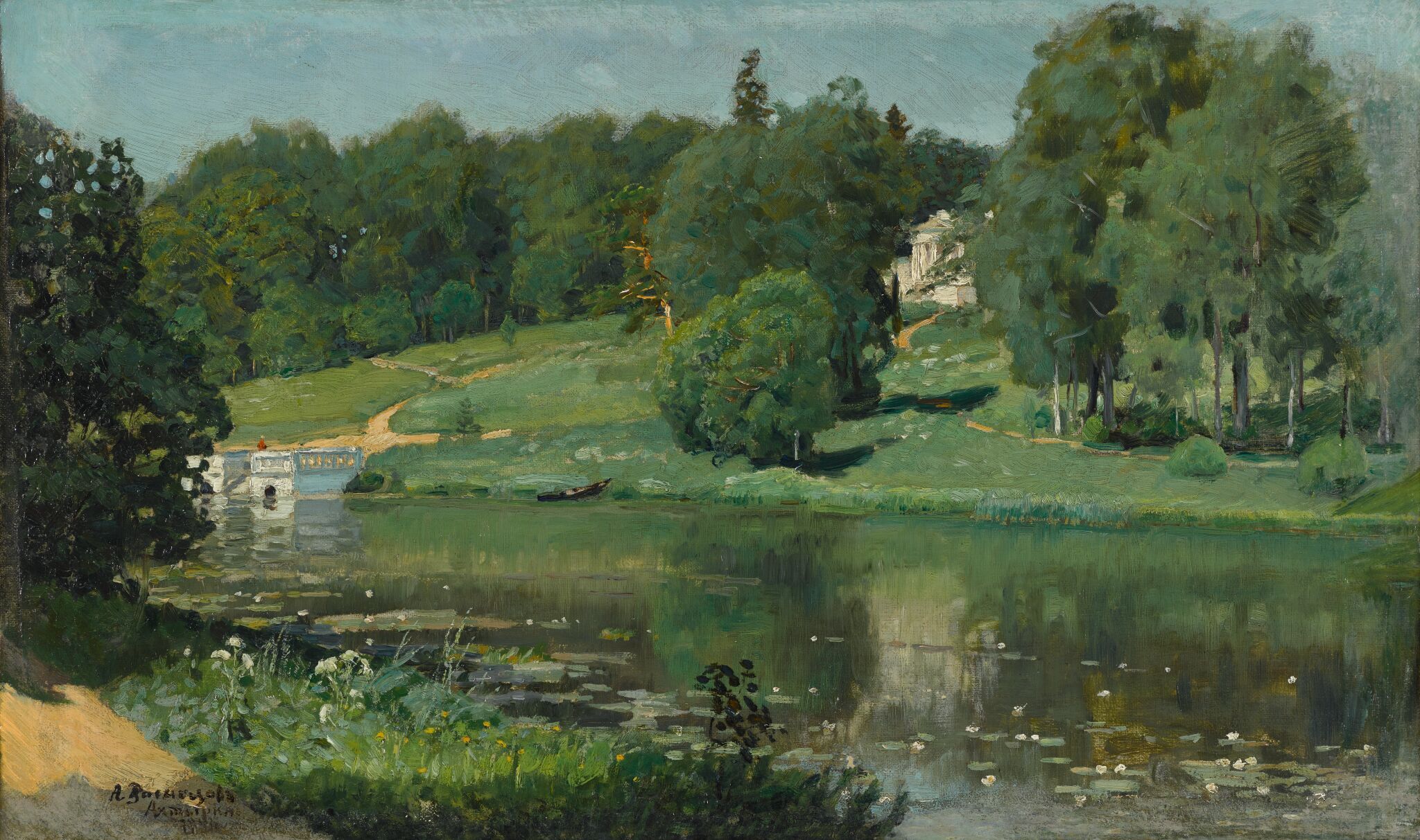 Ахтырка. Вид усадьбы, Apollinary Vasnetsov, 1894