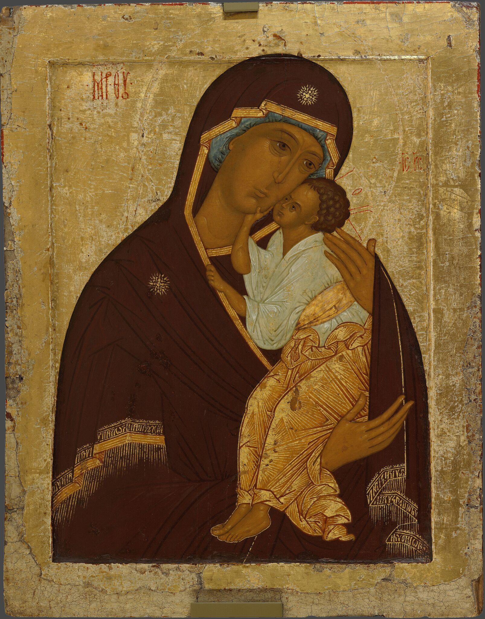 Богоматерь Ярославская, second half of the 15th century
