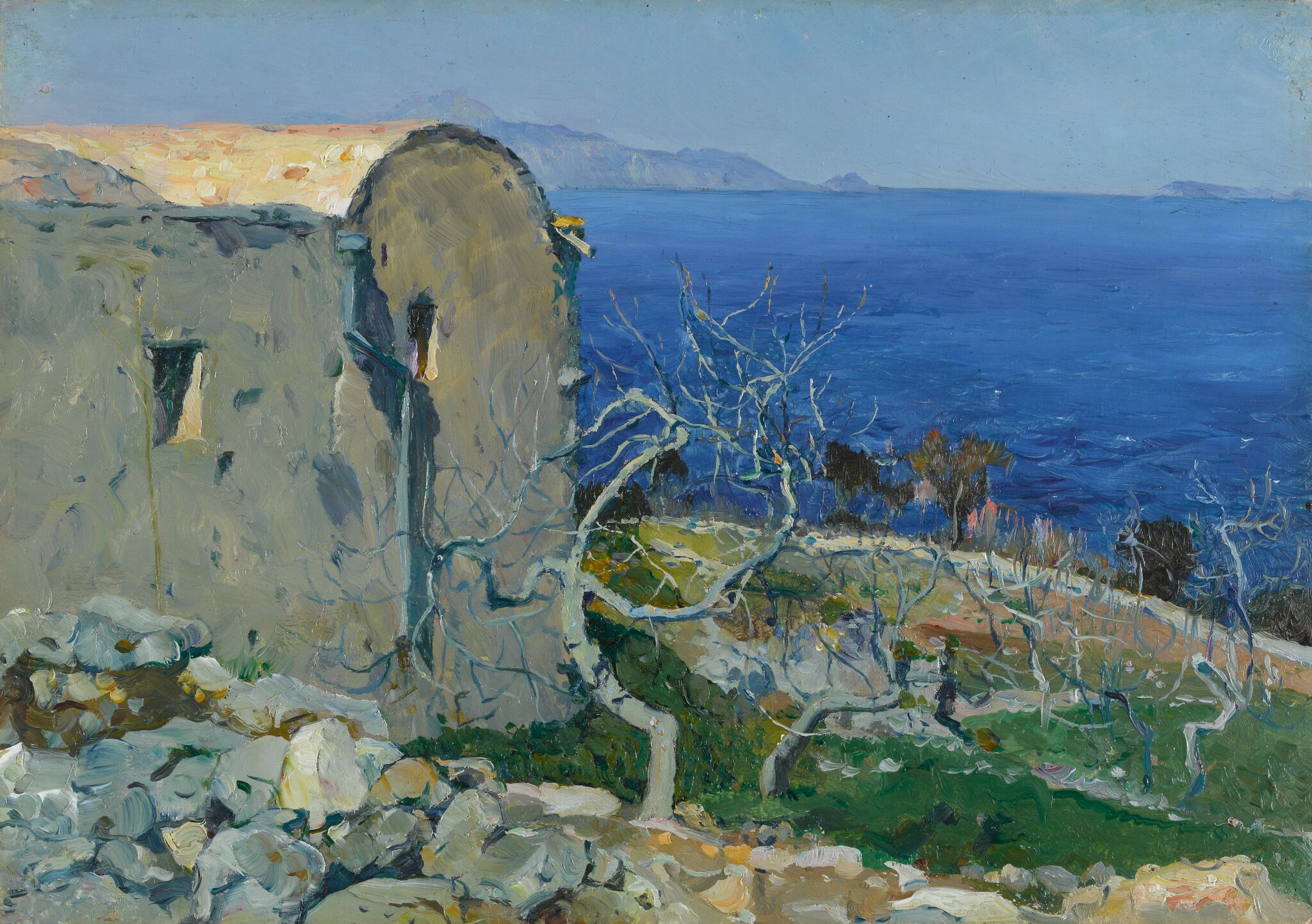 Капри. Море, Mikhail Nesterov, 1908