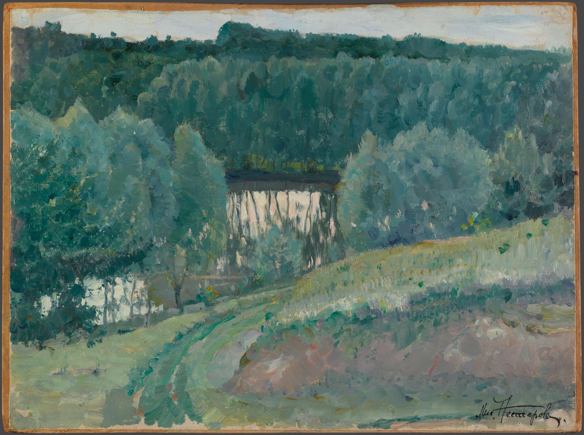 Пруд. Княгинино, Mikhail Nesterov, no later than 1914