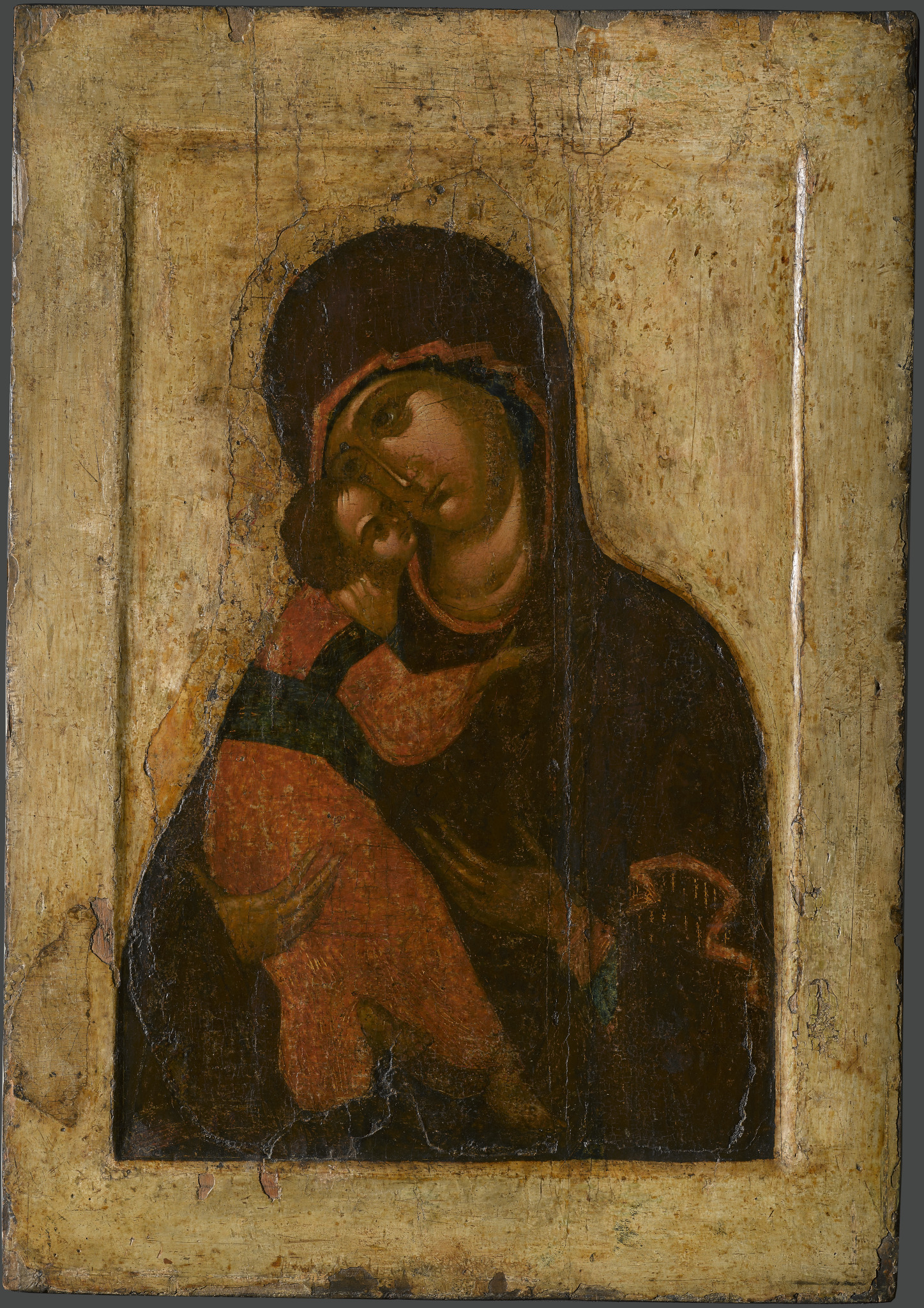 Богоматерь Владимирская, second quarter of the 15th century