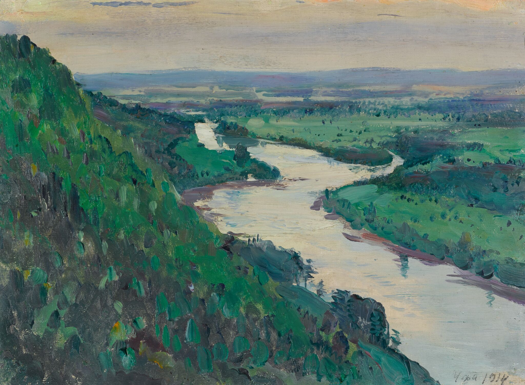 Река Белая, Mikhail Nesterov, 1914