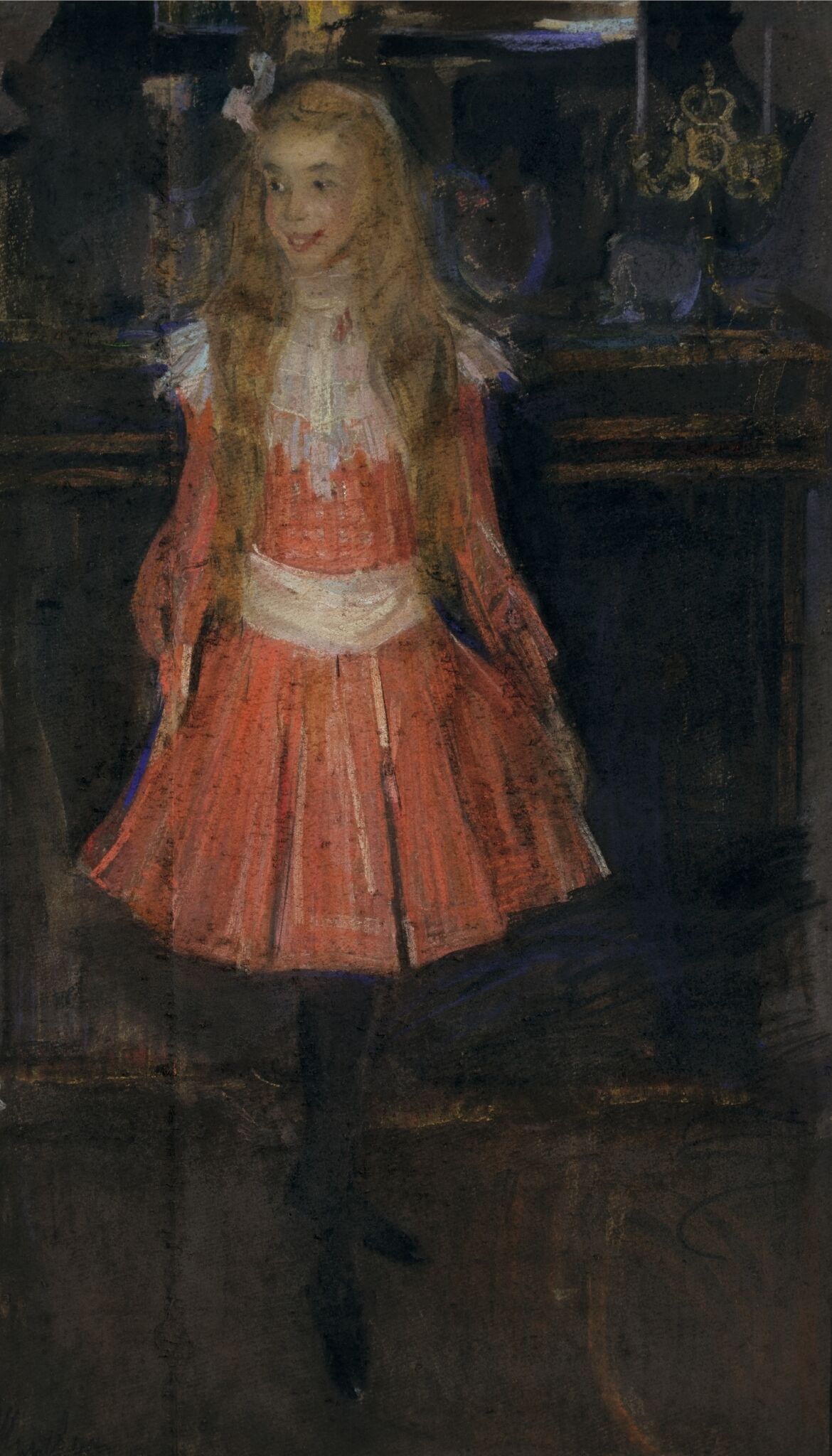 Портрет Александры Сергеевны Боткиной в детстве, Filipp Malyavin, 1902