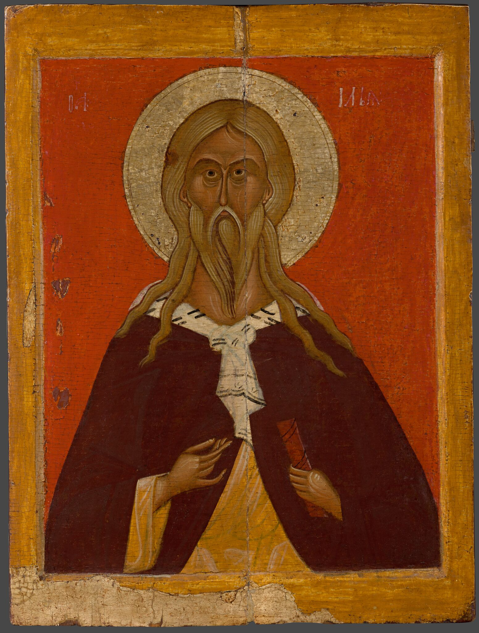 Пророк Илия, first half of the 15th century